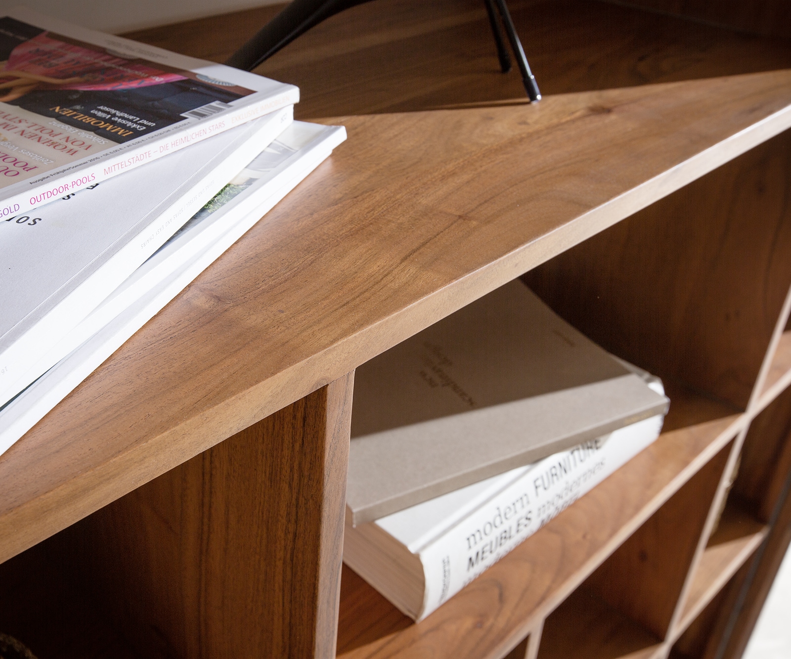 Highboard Stonegrace 115x150 Akazie Natur 12 Fächer Steinfurnier V-Fuß 4 Highboard Stonegrace 115x150 Akazie Natur 12 Fächer Steinfurnier V-Fuß 4