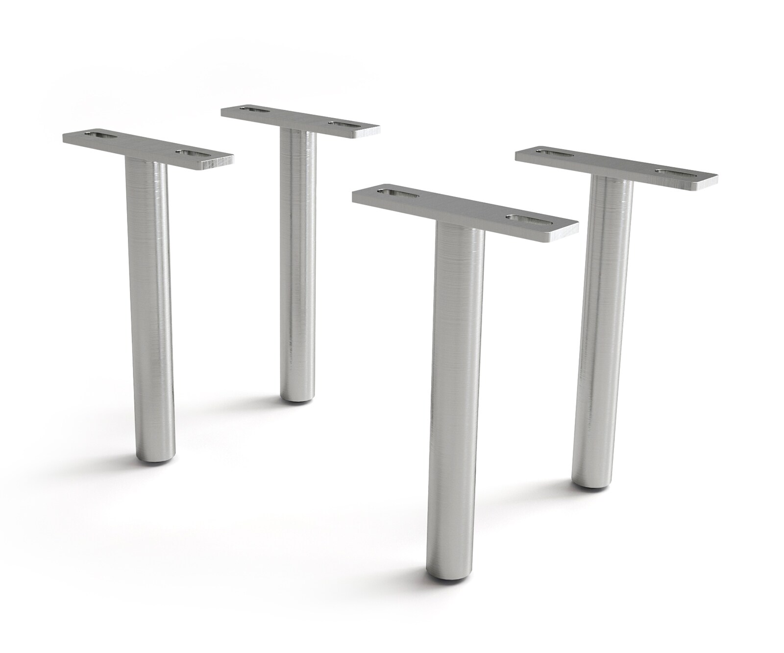 Fuß Rund Edelstahl 20cm (4er Set) 2