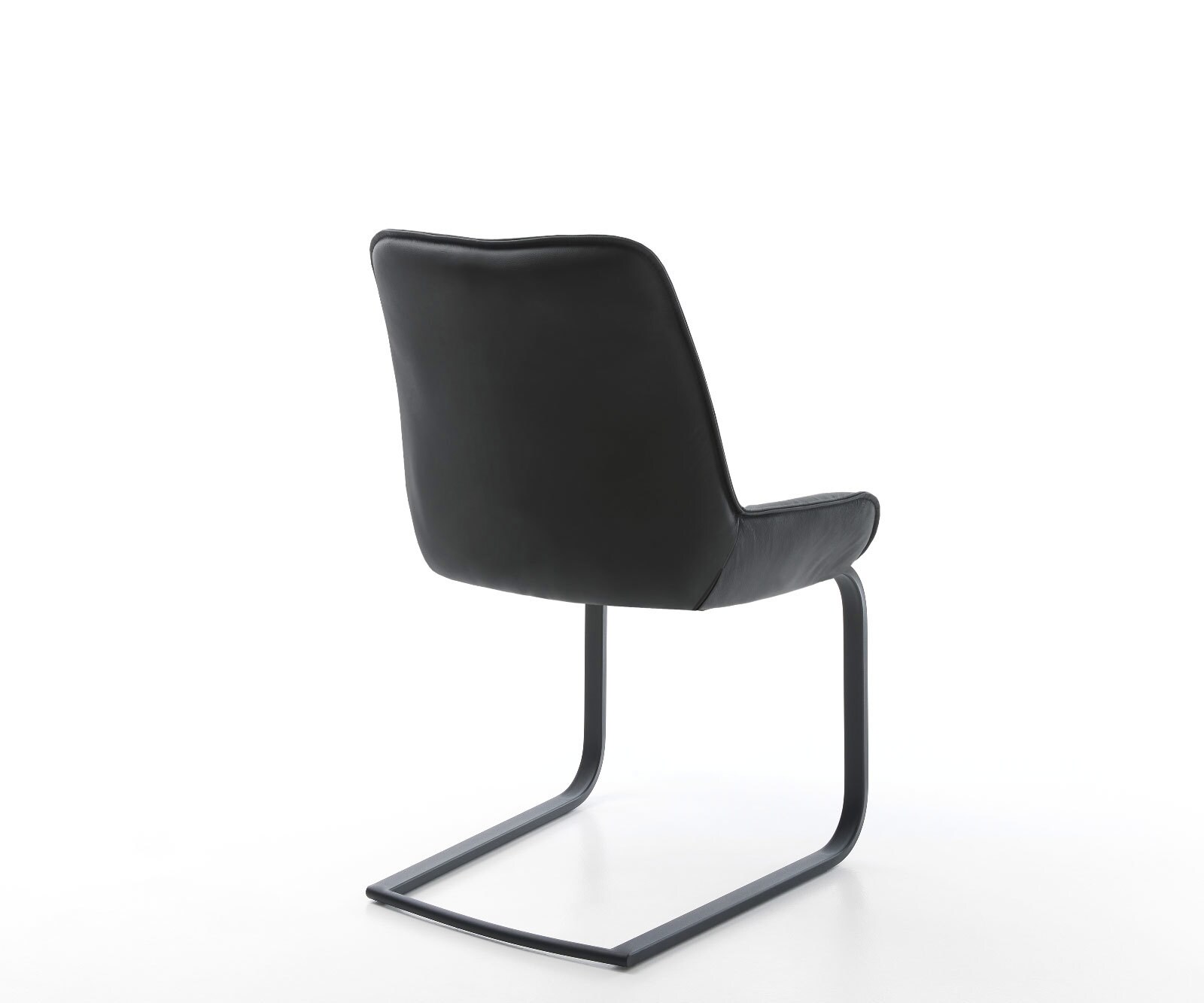 Freischwinger Taimi-Flex Echt-Leder Schwarz Freischwinger flach Schwarz 4