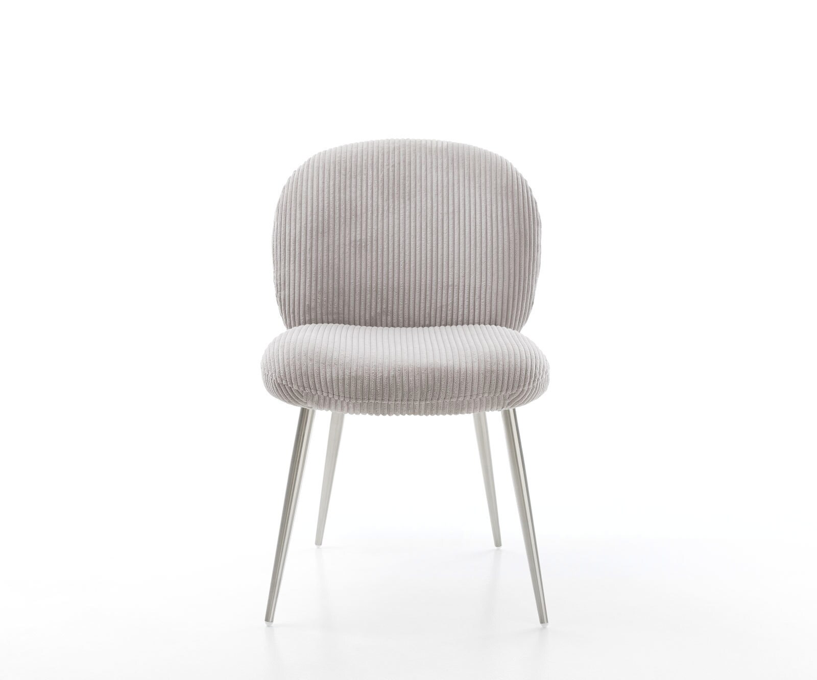 Esszimmerstuhl Nube-Flex Cord Silbergrau 4-Fuß konisch Edelstahl Taschenfederkern 1 Esszimmerstuhl Nube-Flex Cord Silbergrau 4-Fuß konisch Edelstahl Taschenfederkern 1