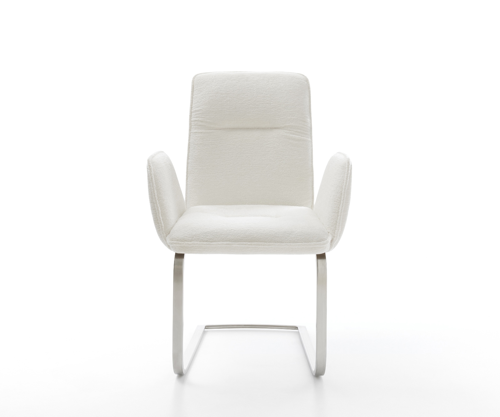 Freischwinger Vinja-Flex Bouclé Soft Beige Freischwinger flach Edelstahl 1