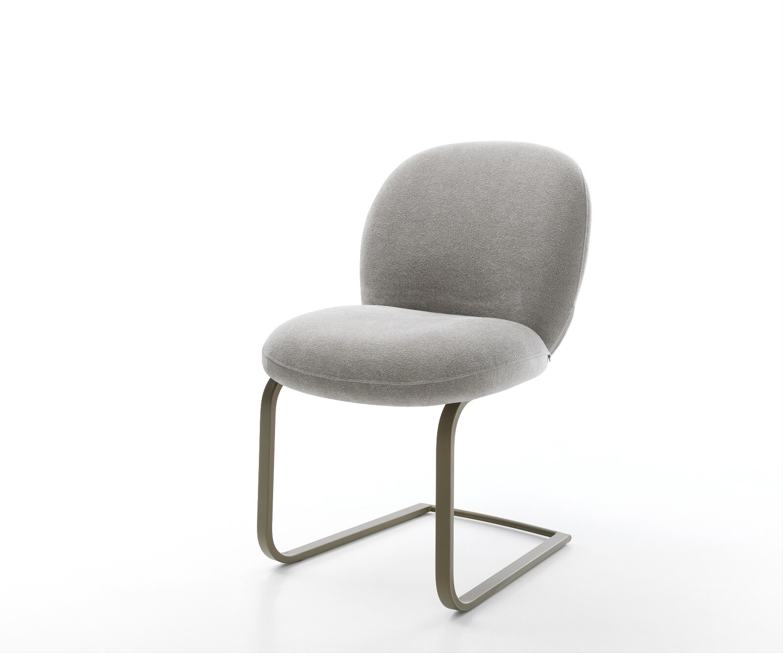 Freischwinger Nube-Flex Strukturstoff Soft Grau Freischwinger flach Effektfinish Titan Taschenfederkern
