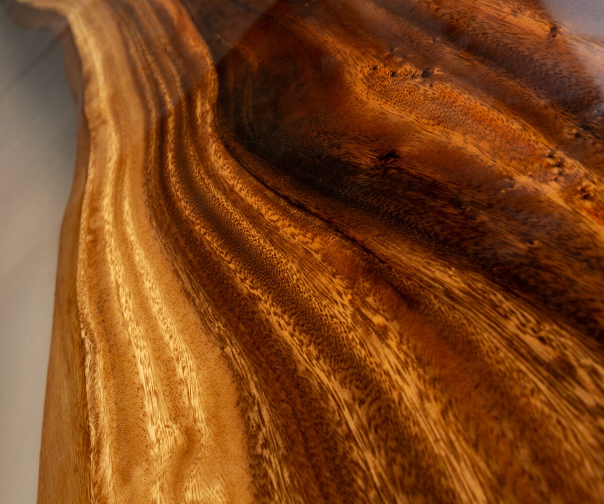 Tischplatte Suar 270 cm Epoxid Transparent Unikat Nr. 22115 2