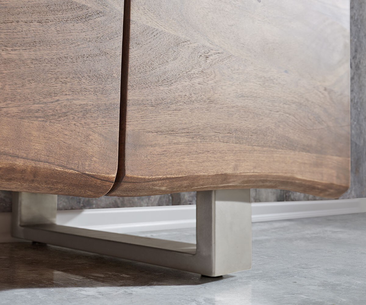 Sideboard Live-Edge 172 cm Akazie Braun 4 Türen 4 Schübe 6