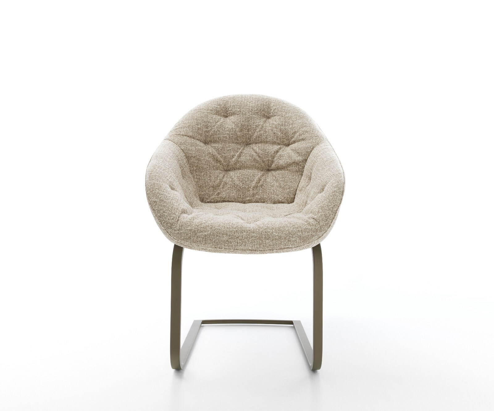 Freischwinger Gaio-Flex Webstoff Soft Beige Freischwinger flach Effektfinish Titan 2