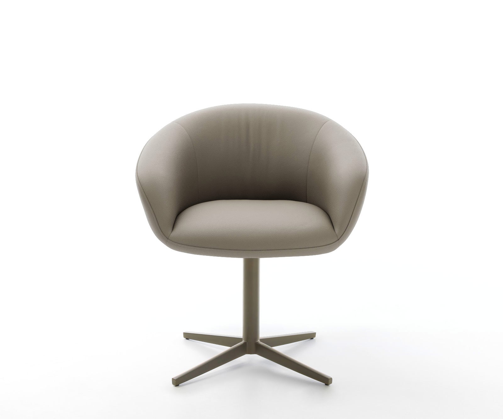 Drehstuhl Vinka-Flex mit Armlehnen Echt-Leder Schlamm Fußkreuz Effektfinish Titan 360° drehbar Taschenfederkern 1 Drehstuhl Vinka-Flex mit Armlehnen Echt-Leder Schlamm Fußkreuz Effektfinish Titan 360° drehbar Taschenfederkern 1