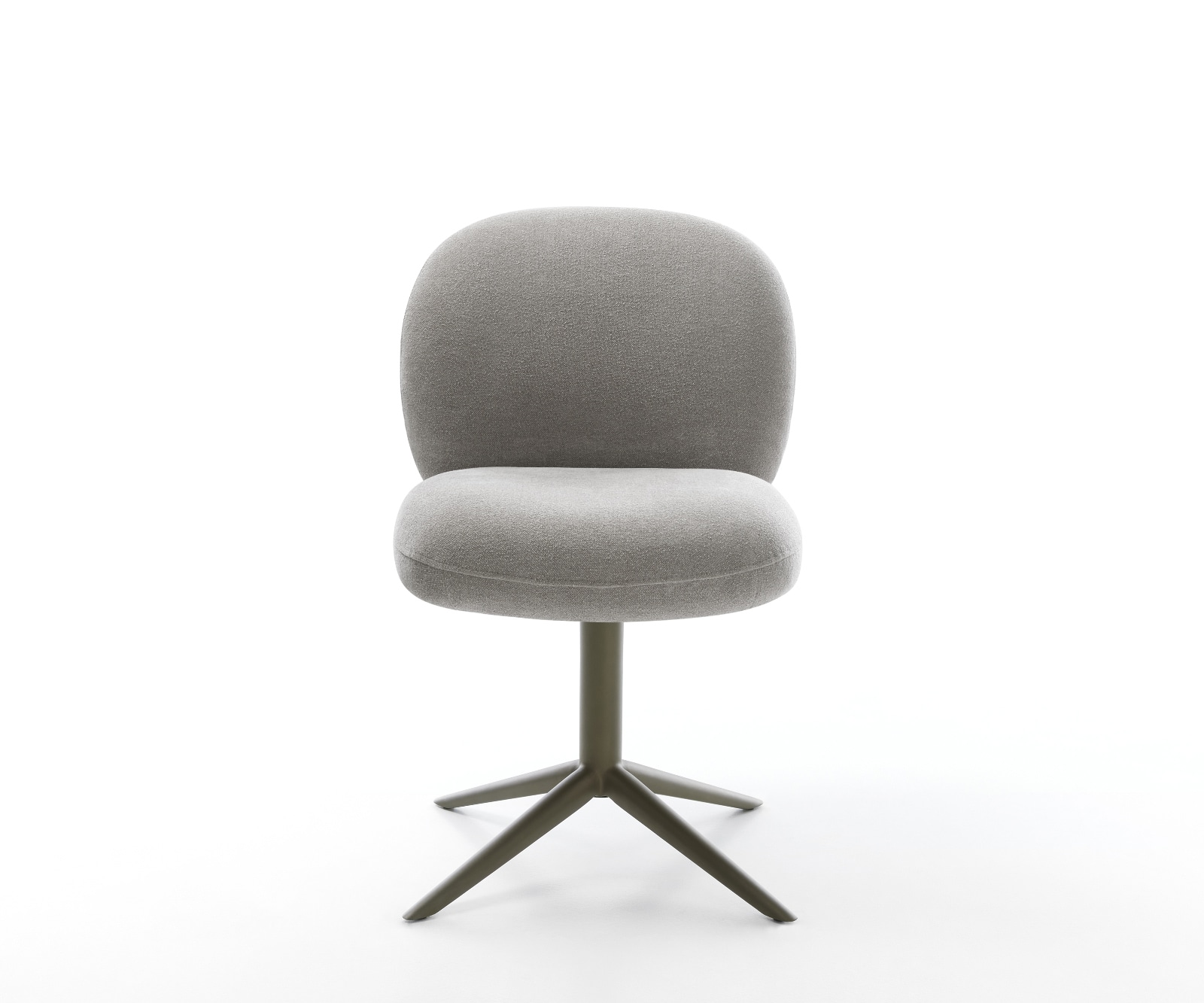 Drehstuhl Nube-Flex Strukturstoff Soft Grau Fußkreuz Effektfinish Titan 360° drehbar Wippfunktion Taschenfederkern 1