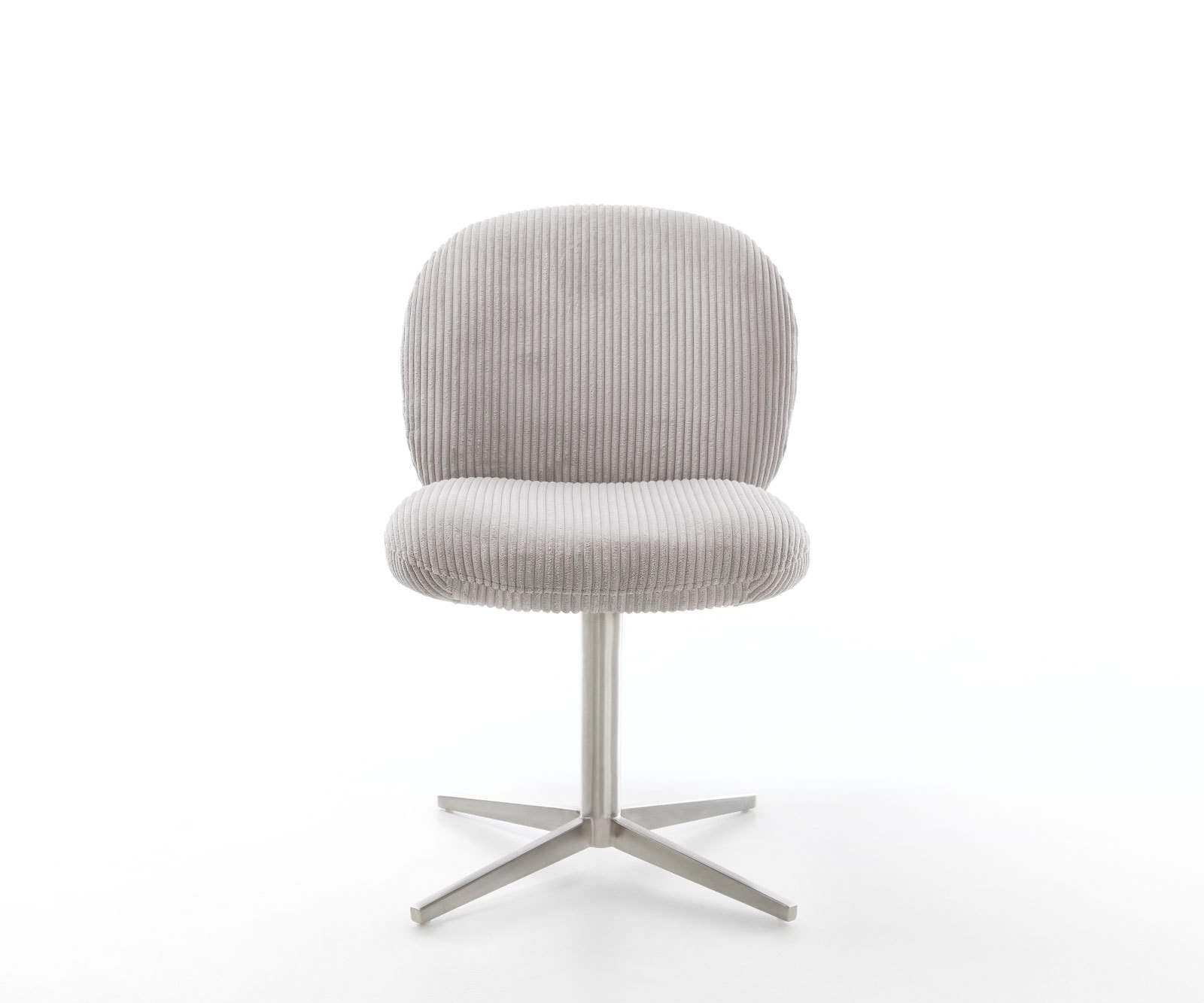 Drehstuhl Nube-Flex Cord Silbergrau Fußkreuz Edelstahl 360° drehbar Taschenfederkern 1 Drehstuhl Nube-Flex Cord Silbergrau Fußkreuz Edelstahl 360° drehbar Taschenfederkern 1