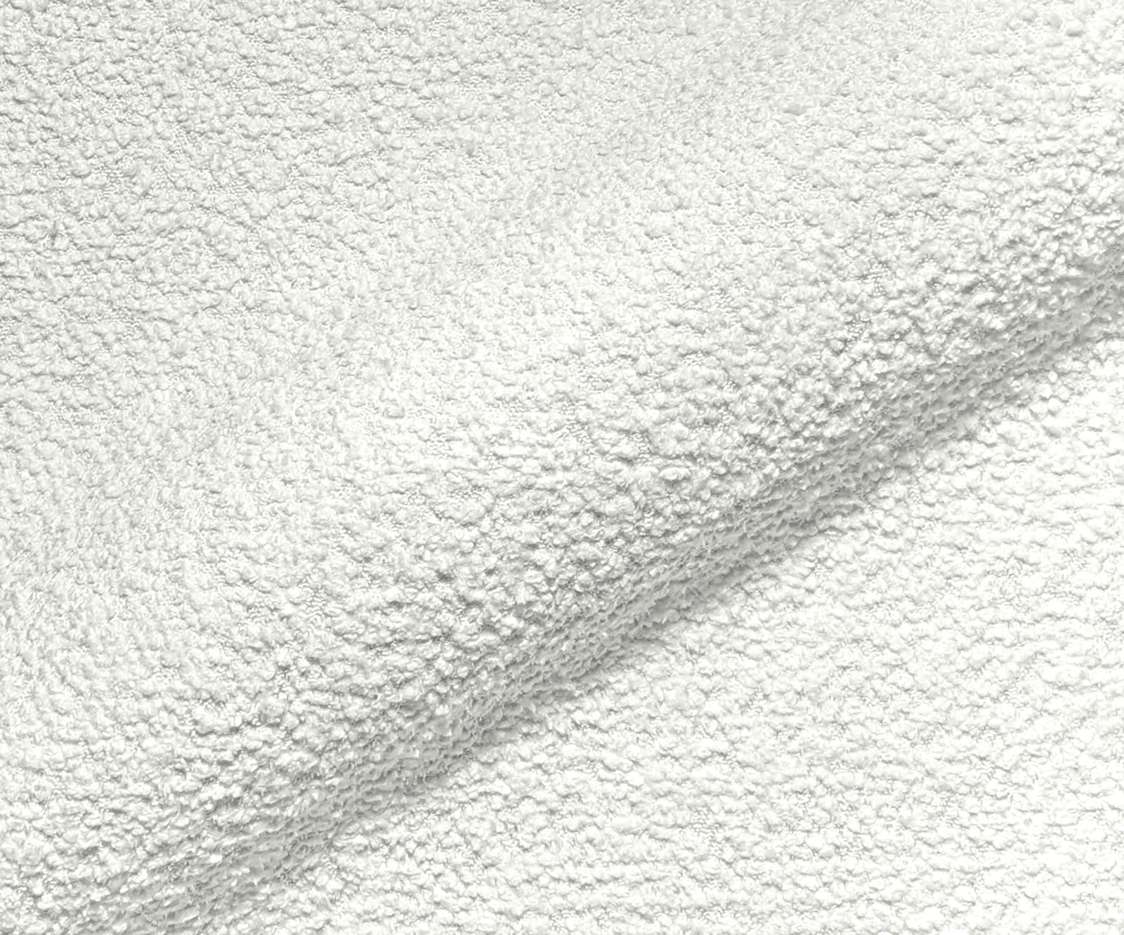 Stoffmuster Bouclé Creme - weiß