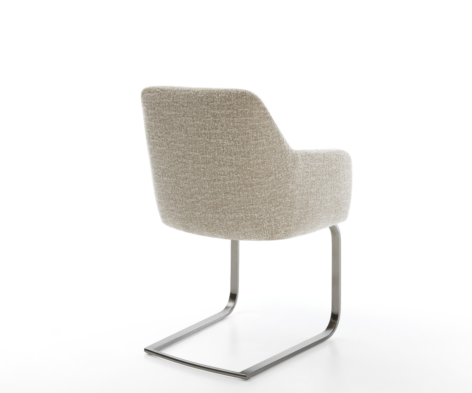 Freischwinger Greg-Flex Webstoff Soft Beige Freischwinger flach Graphit Taschenfederkern 5