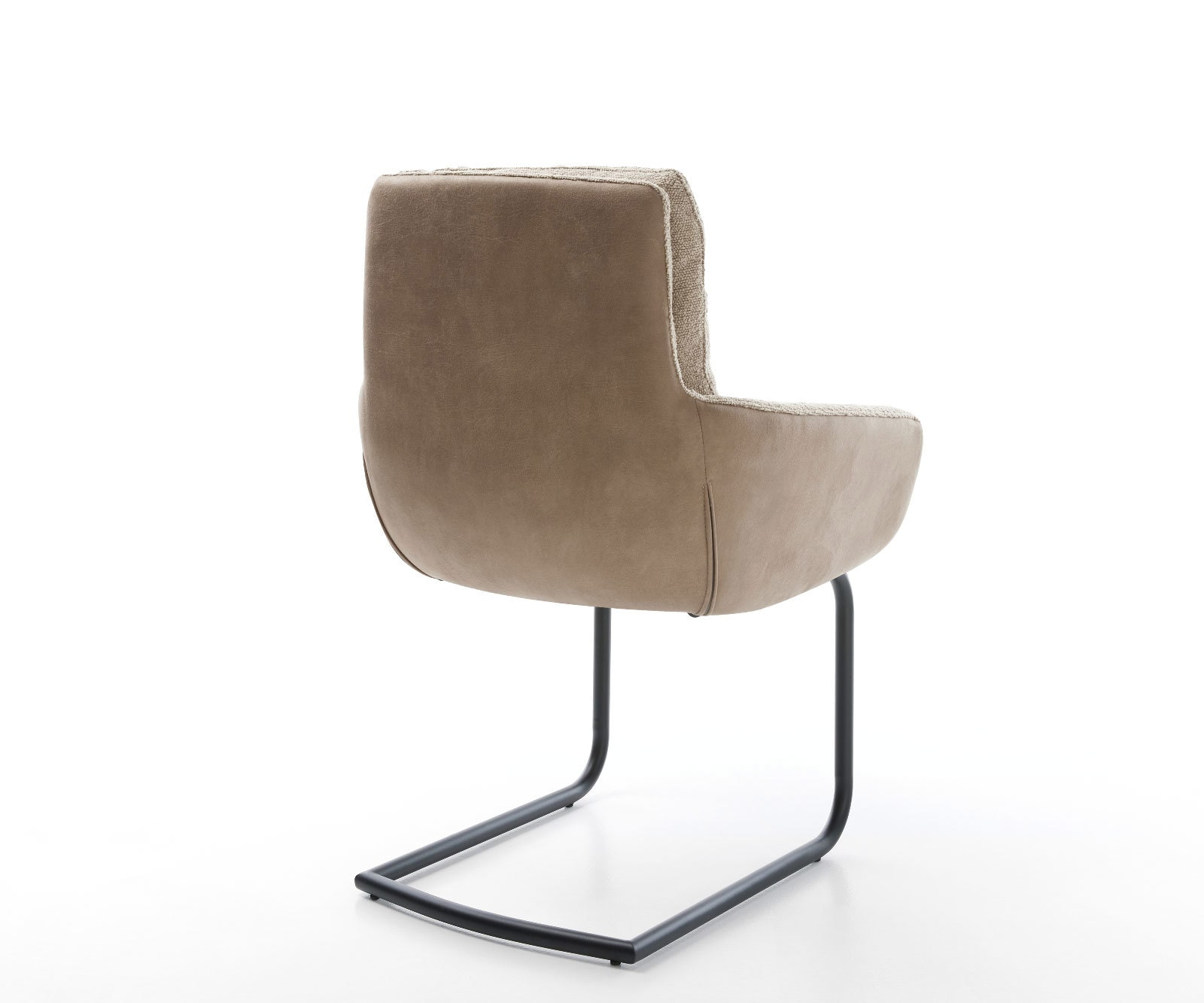 Freischwinger Abelia-Flex mit Armlehnen Materialmix Schlamm Freischwinger rund Schwarz 4 Freischwinger Abelia-Flex mit Armlehnen Materialmix Schlamm Freischwinger rund Schwarz 4