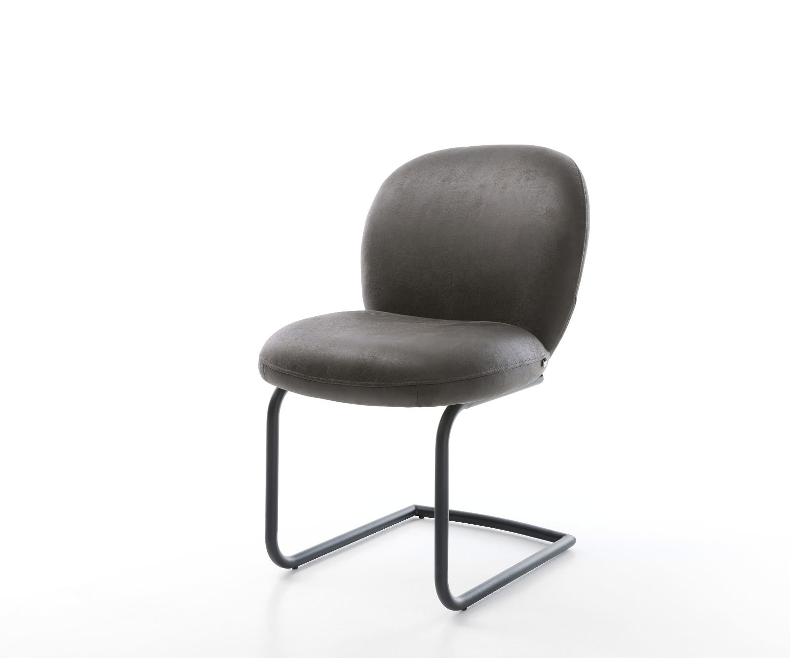 Freischwinger Nube-Flex Mikrofaser Anthrazit Vintage Freischwinger rund Sch günstig online kaufen