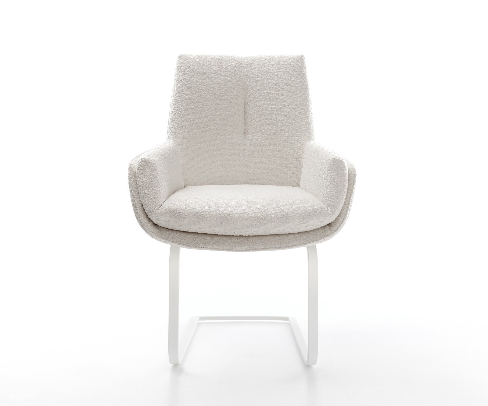 Freischwinger Clea-Flex Bouclé Creme-Weiß Freischwinger flach Weiß 2