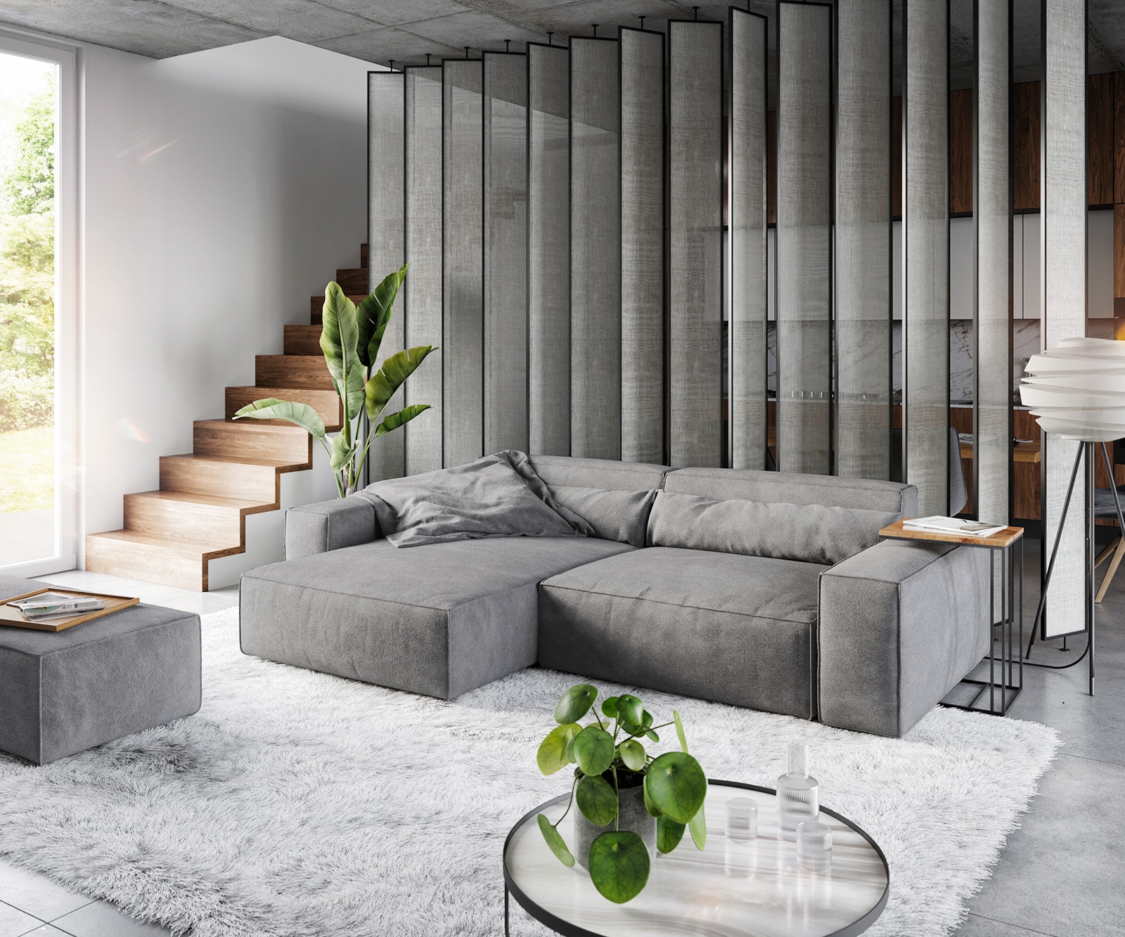 Ecksofa Sirpio XL 270x170 cm Mikrofaser Taupe Recamiere variabel mit Hocker Ecksofa Sirpio XL 270x170 cm Mikrofaser Taupe Recamiere variabel mit Hocker