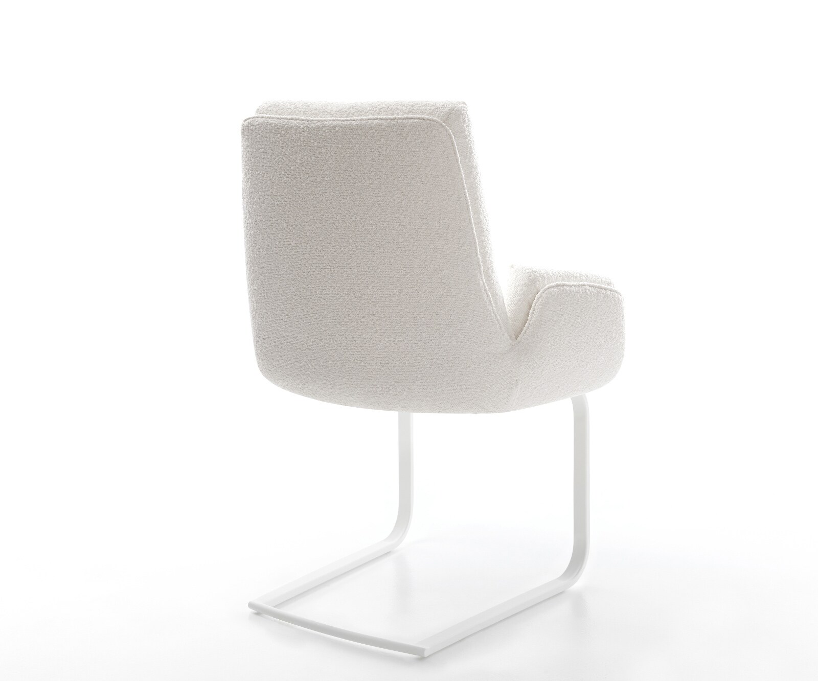 Freischwinger Clea-Flex Bouclé Creme-Weiß Freischwinger flach Weiß 5