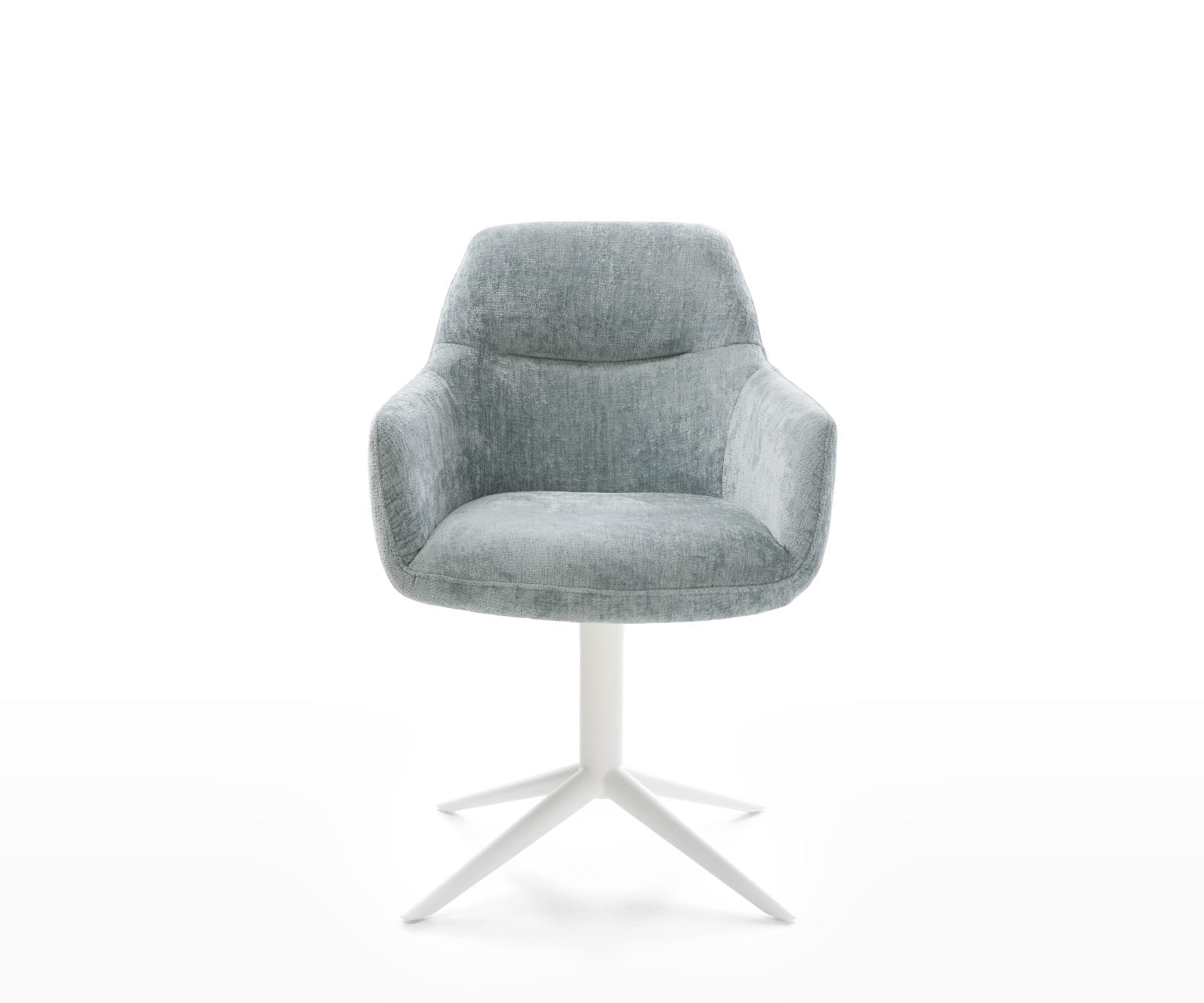 Drehstuhl Pejo-Flex Chenille Pastellblau Fußkreuz Weiß 360° drehbar Wippfunktion Taschenfederkern 1 Drehstuhl Pejo-Flex Chenille Pastellblau Fußkreuz Weiß 360° drehbar Wippfunktion Taschenfederkern 1