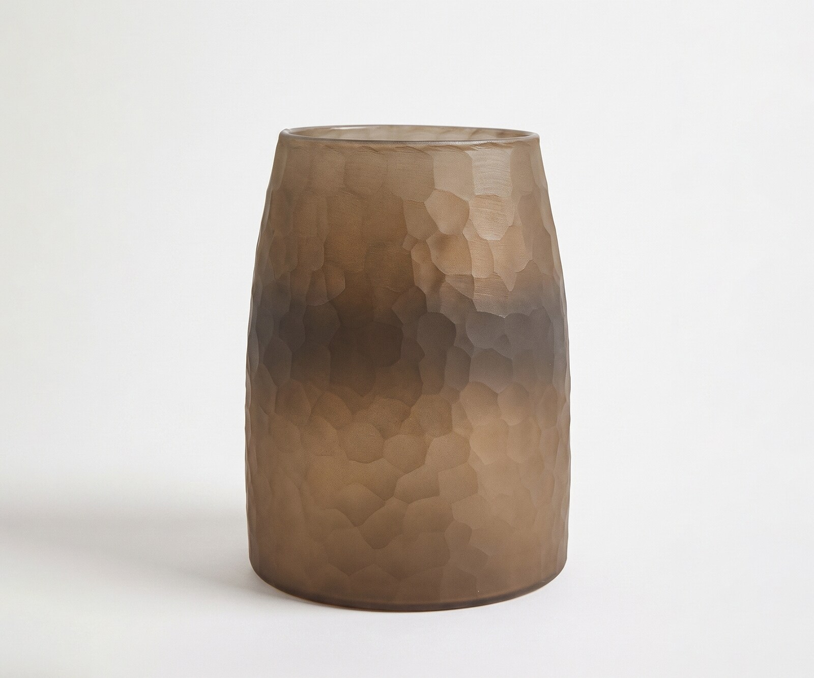 Vase Facetta l19 x P19 x H25 cm Verre Aurum Fait main