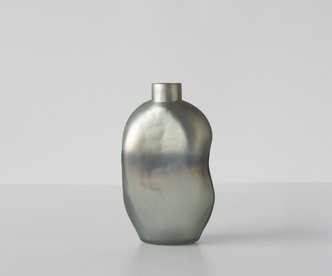 Vase Mireva B15 x T9 x H27 cm Glas Aurora Mundgeblasen