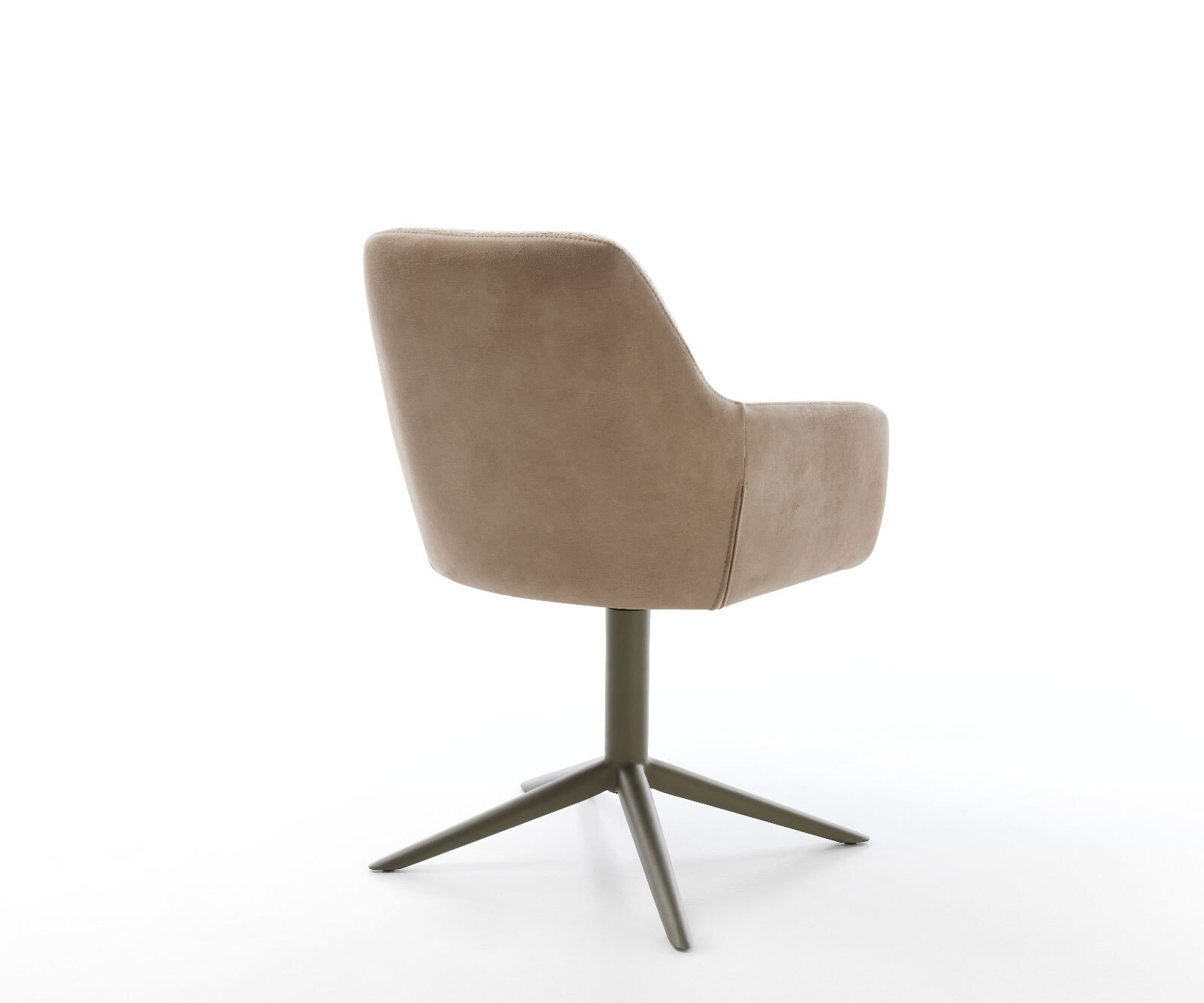 Drehstuhl Pejo-Flex Materialmix Schlamm Fußkreuz Effektfinish Titan 360° drehbar Wippfunktion Taschenfederkern 4