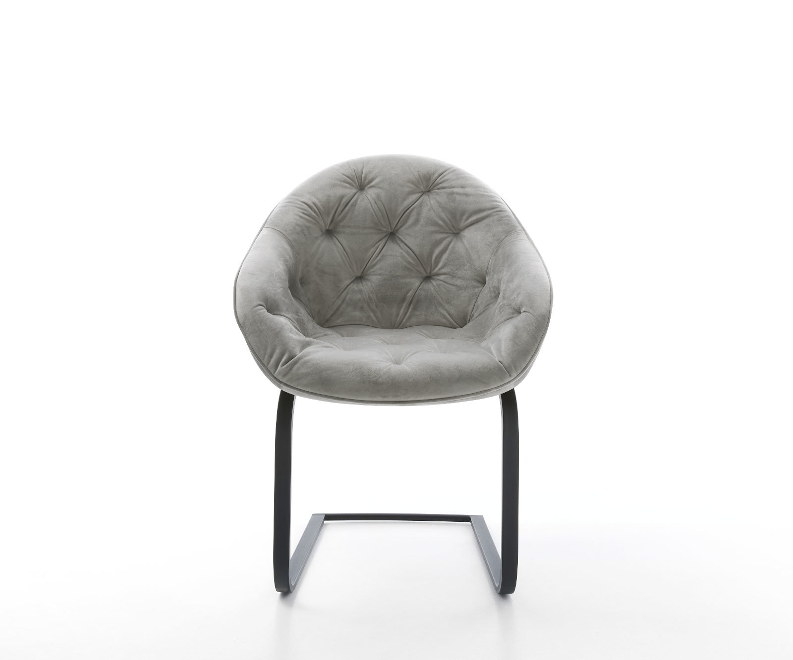 Freischwinger Gaio-Flex Samt Grau Freischwinger flach Schwarz 1 Freischwinger Gaio-Flex Samt Grau Freischwinger flach Schwarz 1