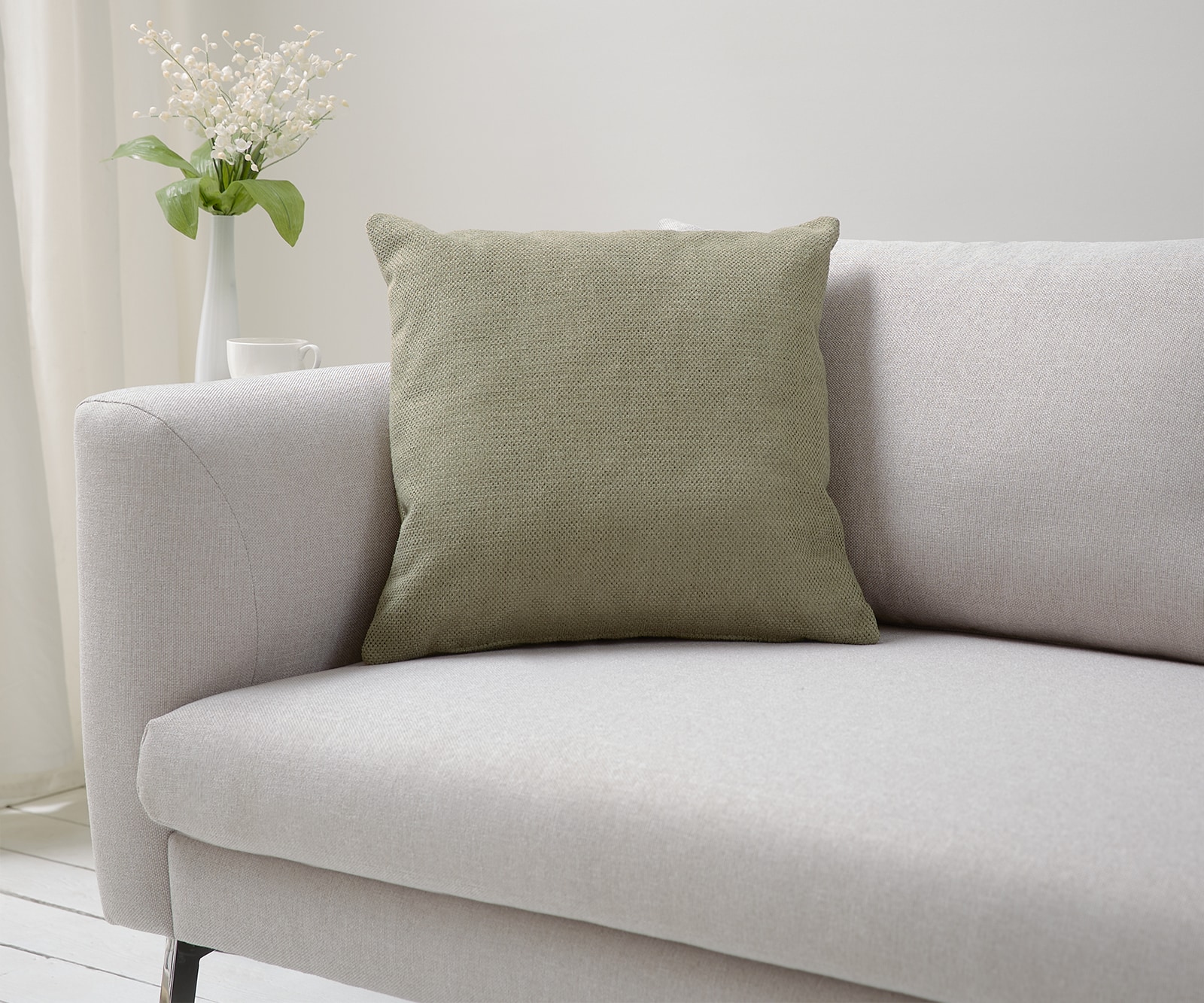 Kissen Dalma 50x50 cm Strukturstoff Olive Kissen Dalma 50x50 cm Strukturstoff Olive