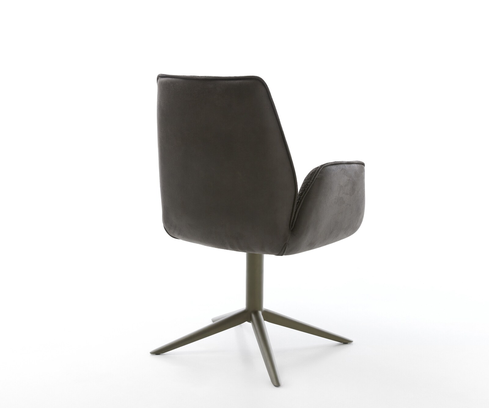 Drehstuhl Zoa-Flex Materialmix Schwarz Fußkreuz Effektfinish Titan 360° drehbar Wippfunktion Taschenfederkern 5