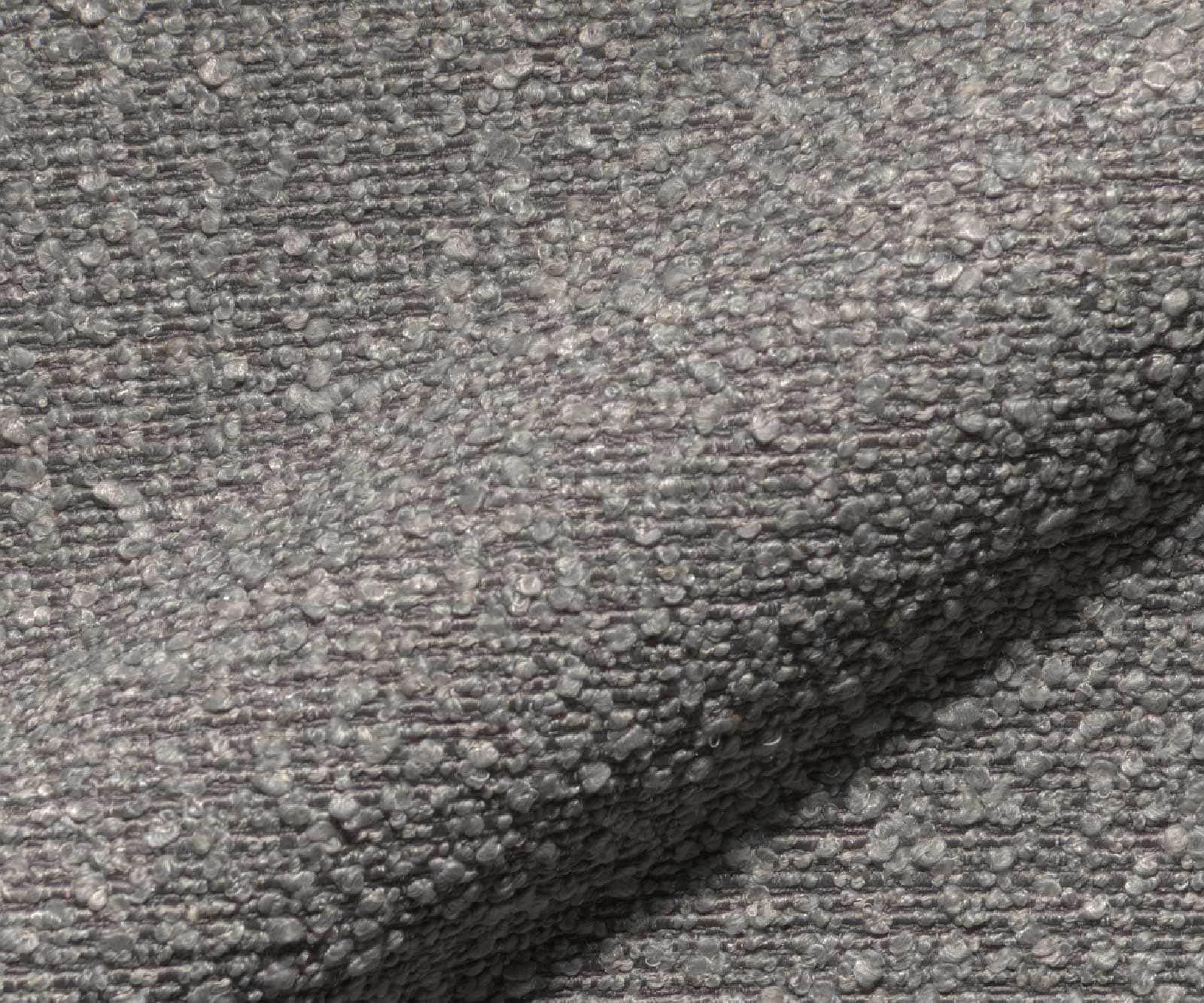 Drehstuhl Heira-Flex mit Armlehnen Bouclé Silbergrau Fußkreuz Graphit 360° drehbar Wippfunktion Taschenfederkern 2