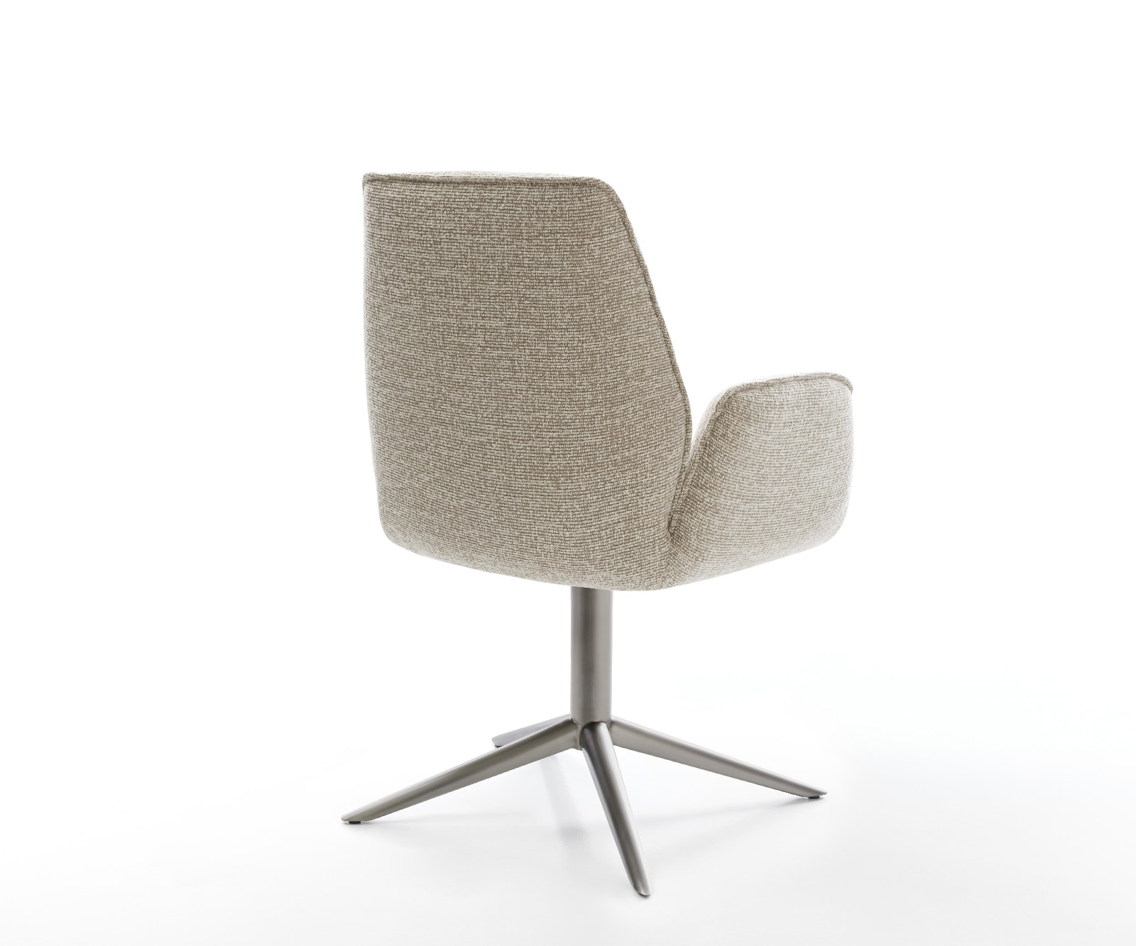 Drehstuhl Zoa-Flex Webstoff Soft Beige Fußkreuz Graphit 360° drehbar Wippfunktion Taschenfederkern 4