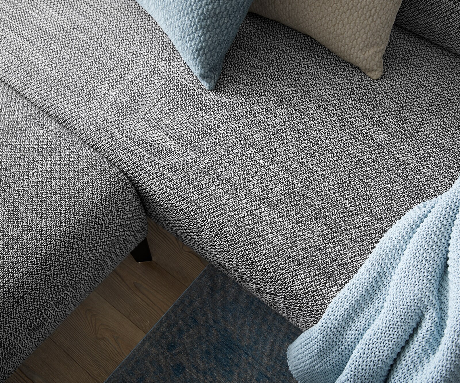 Ecksofa Puzzle 222 x 284 Schwarz-Weiß Rückenlehne by W. Schillig 4