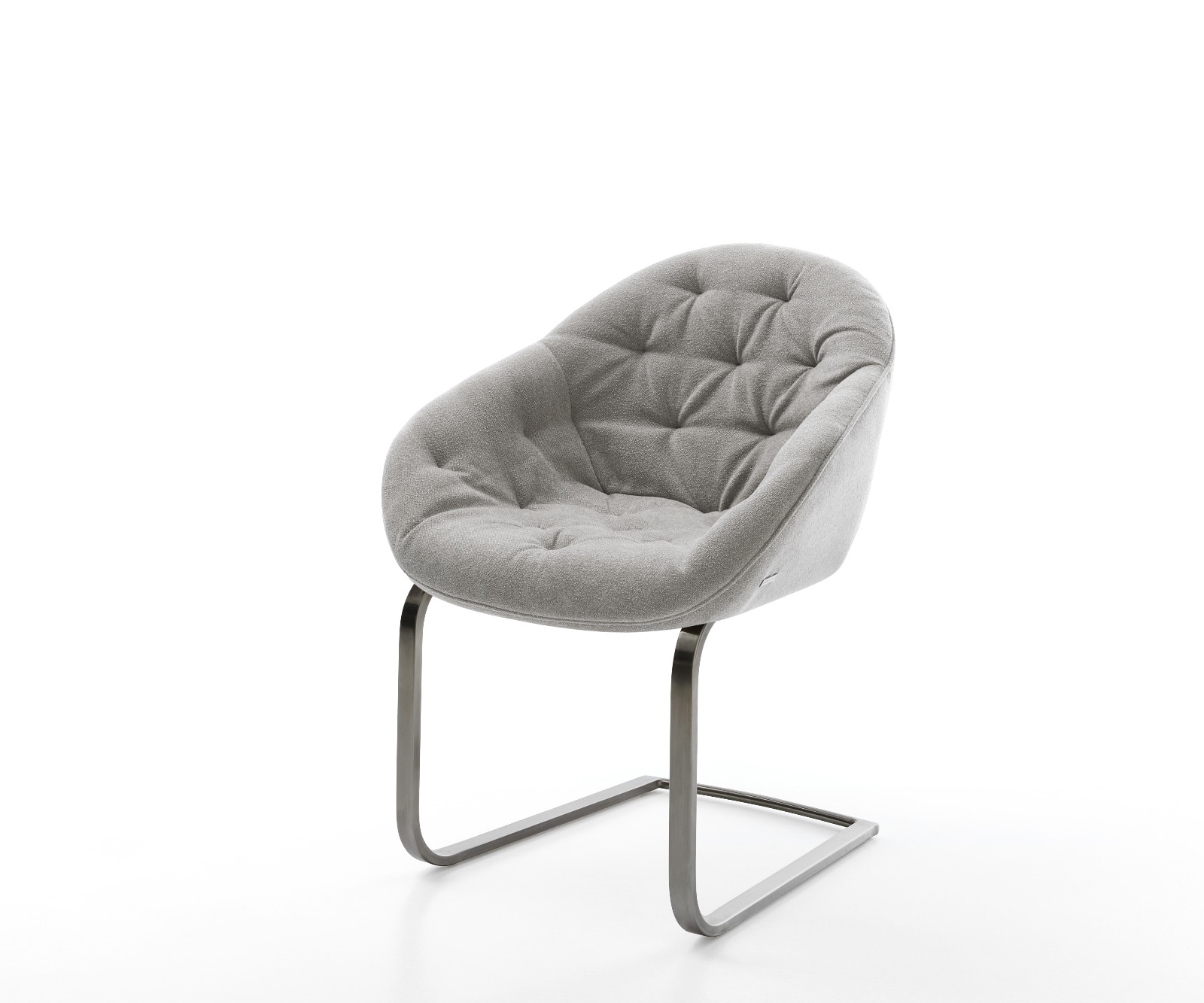 Freischwinger Gaio-Flex Strukturstoff Soft Grau Freischwinger flach Graphit 1