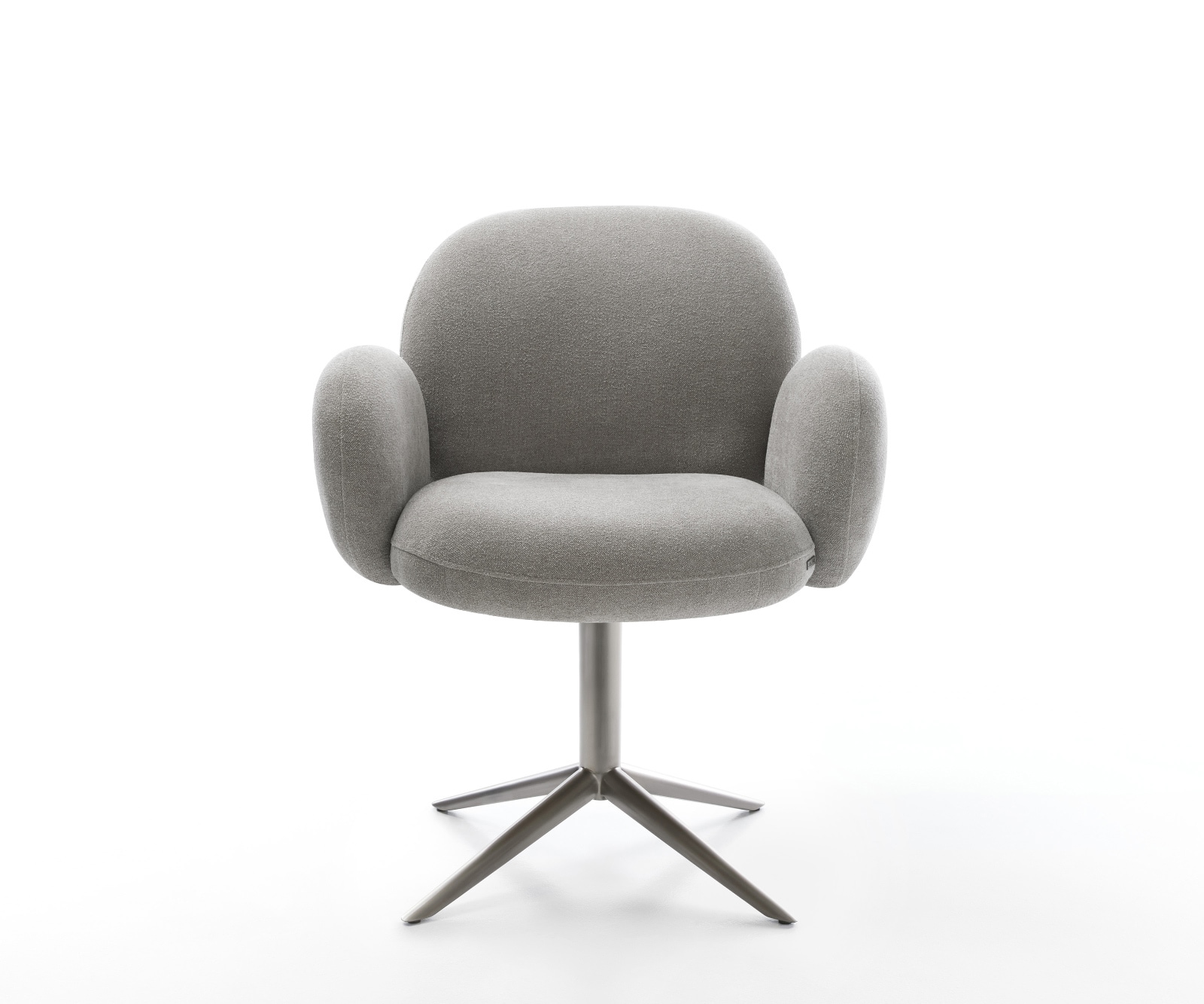 Drehstuhl Nube-Flex mit Armlehnen Strukturstoff Soft Grau Fußkreuz Graphit 360° drehbar Wippfunktion Taschenfederkern 1 Drehstuhl Nube-Flex mit Armlehnen Strukturstoff Soft Grau Fußkreuz Graphit 360° drehbar Wippfunktion Taschenfederkern 1