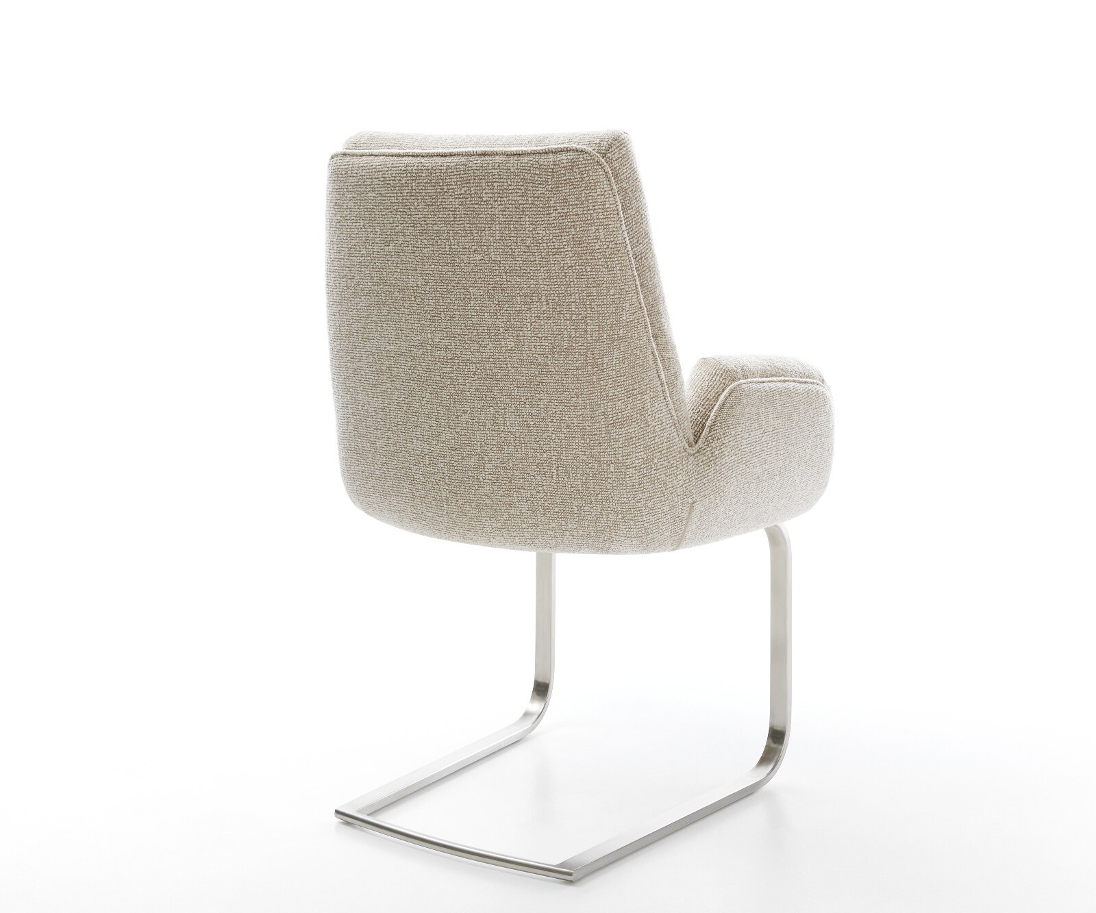 Freischwinger Clea-Flex Webstoff Soft Beige Freischwinger flach Edelstahl 5