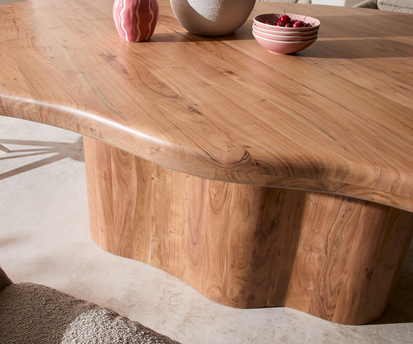 Esstisch Herkon 240x140 Akazie Natur Holzgestell 5