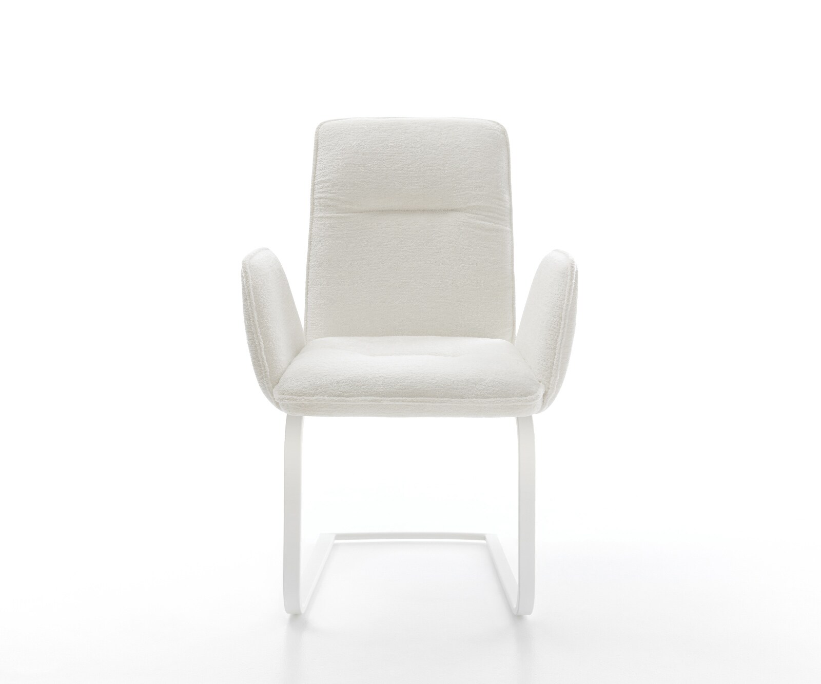 Freischwinger Vinja-Flex Bouclé Soft Beige Freischwinger flach Weiß 1