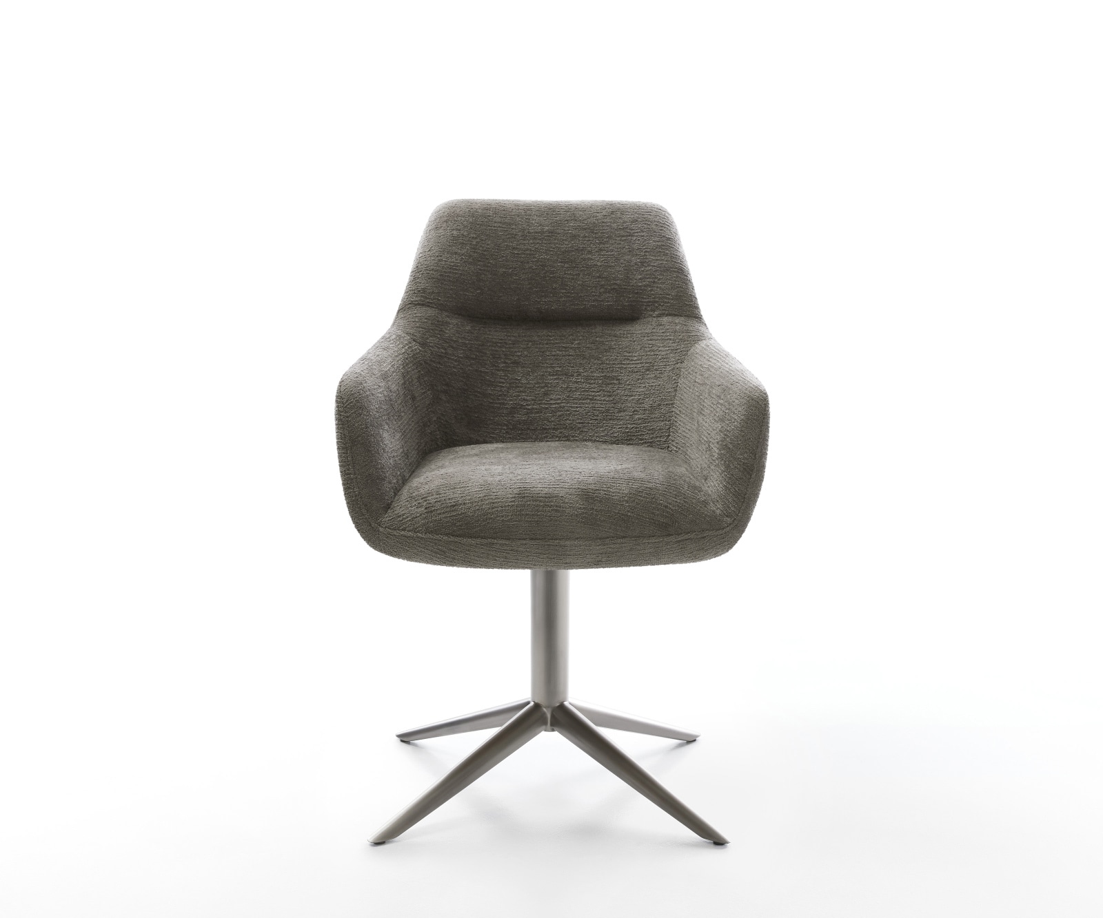 Drehstuhl Pejo-Flex Bouclé Soft Schlamm Fußkreuz Graphit 360° drehbar Wippfunktion Taschenfederkern 1