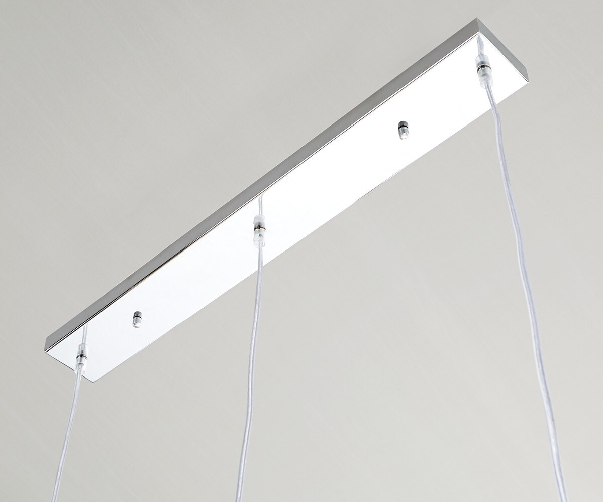 Deckenleuchte Pentola 75 cm Chrom Silberfarben Metall 1