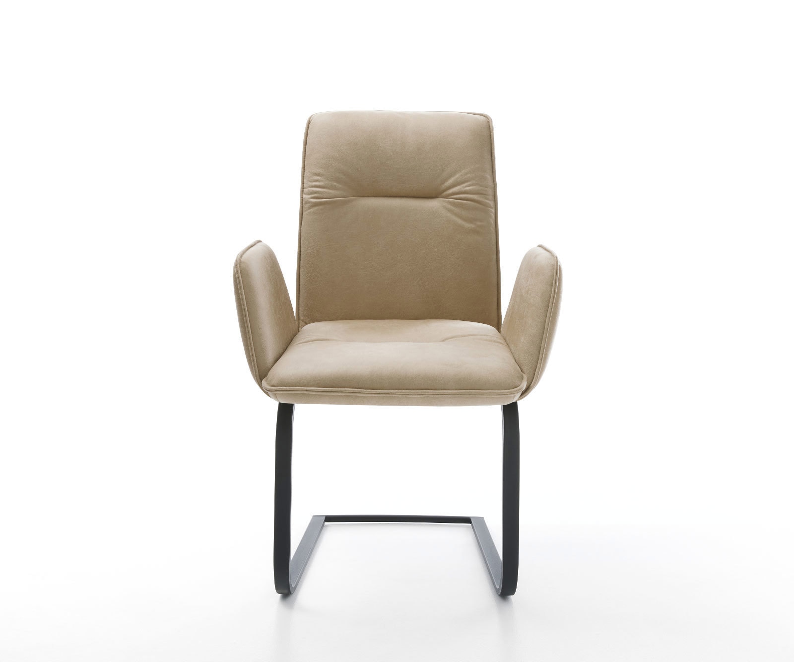 Freischwinger Vinja-Flex Mikrofaser Beige Vintage Freischwinger flach Schwarz 1 Freischwinger Vinja-Flex Mikrofaser Beige Vintage Freischwinger flach Schwarz 1