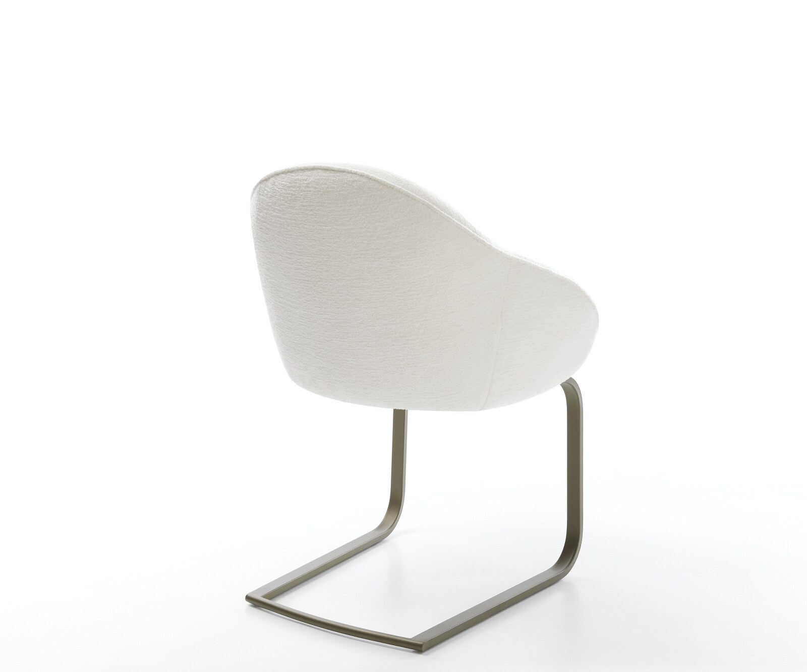 Freischwinger Gaio-Flex Bouclé Soft Beige Freischwinger flach Effektfinish Titan 5