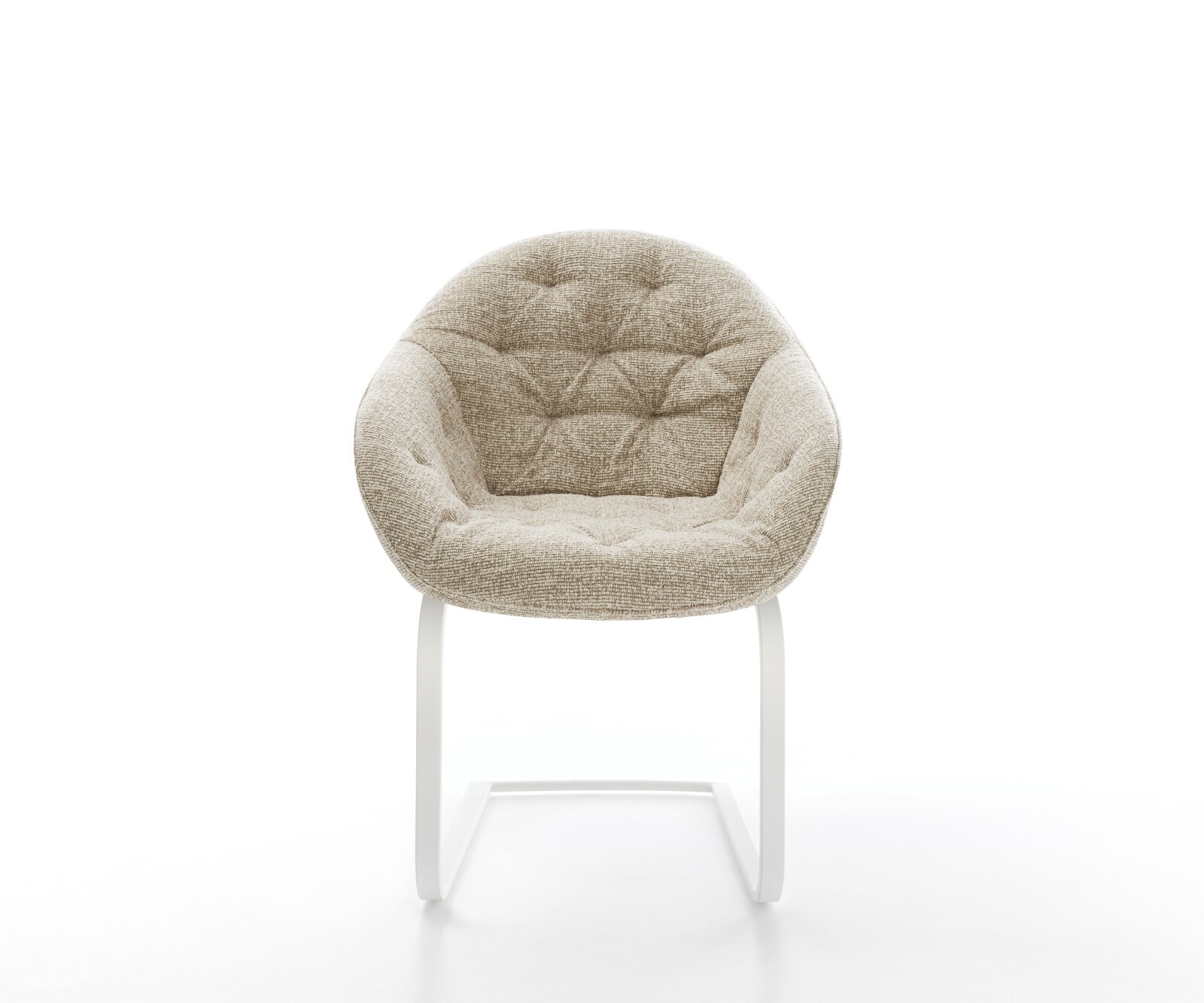Freischwinger Gaio-Flex Webstoff Soft Beige Freischwinger flach Weiß 1
