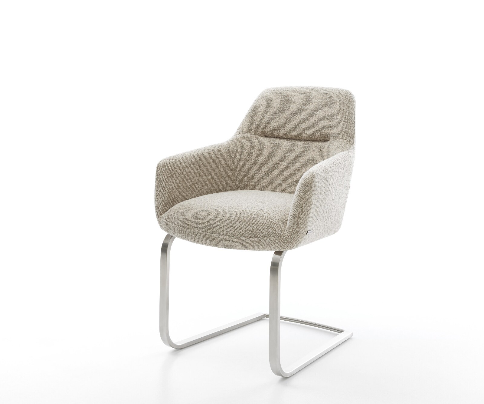 Freischwinger Pejo-Flex Webstoff Soft Beige Freischwinger flach Edelstahl T günstig online kaufen