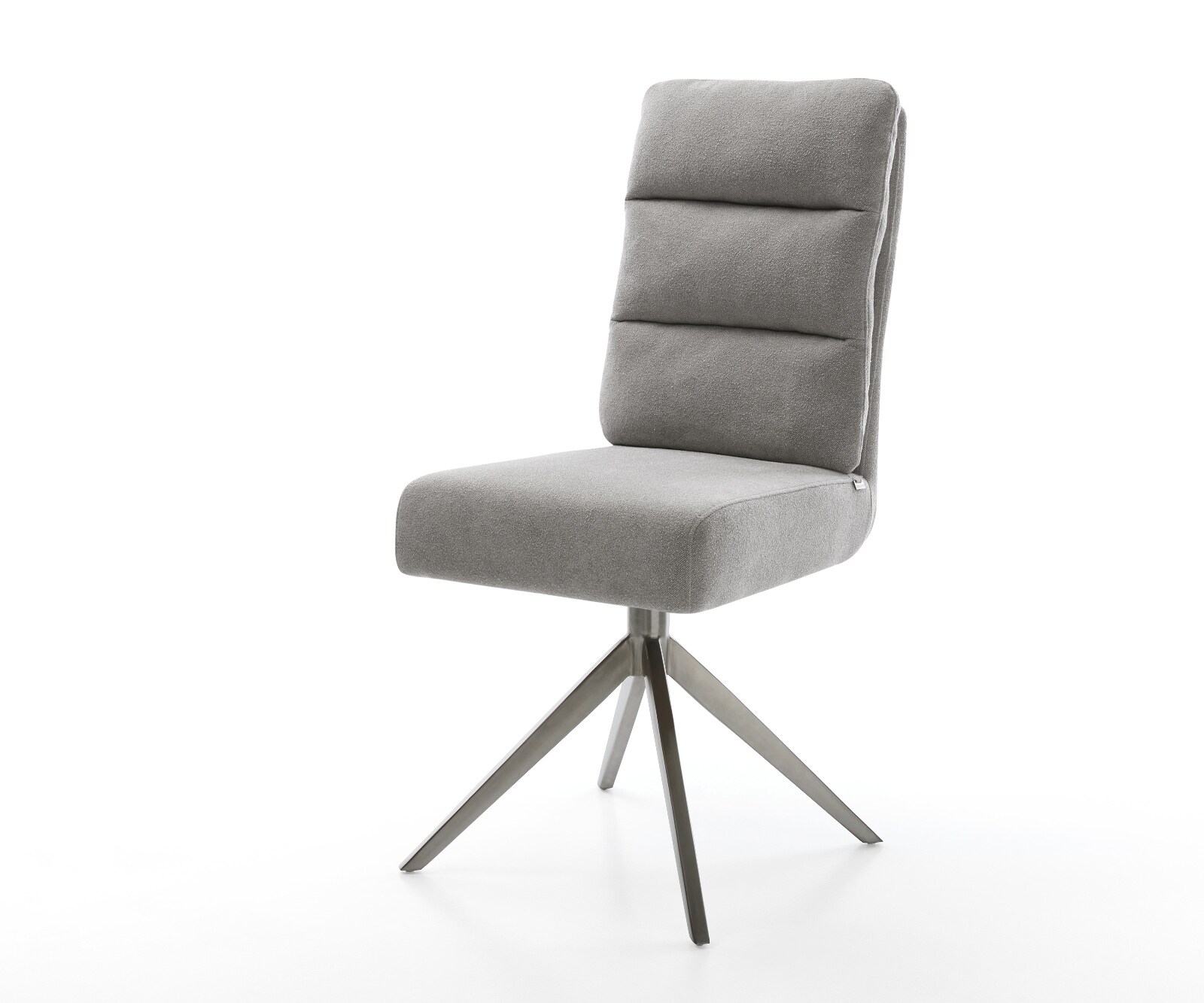 Drehstuhl Pela-Flex Strukturstoff Soft Grau Kreuzgestell breit Graphit 360° günstig online kaufen