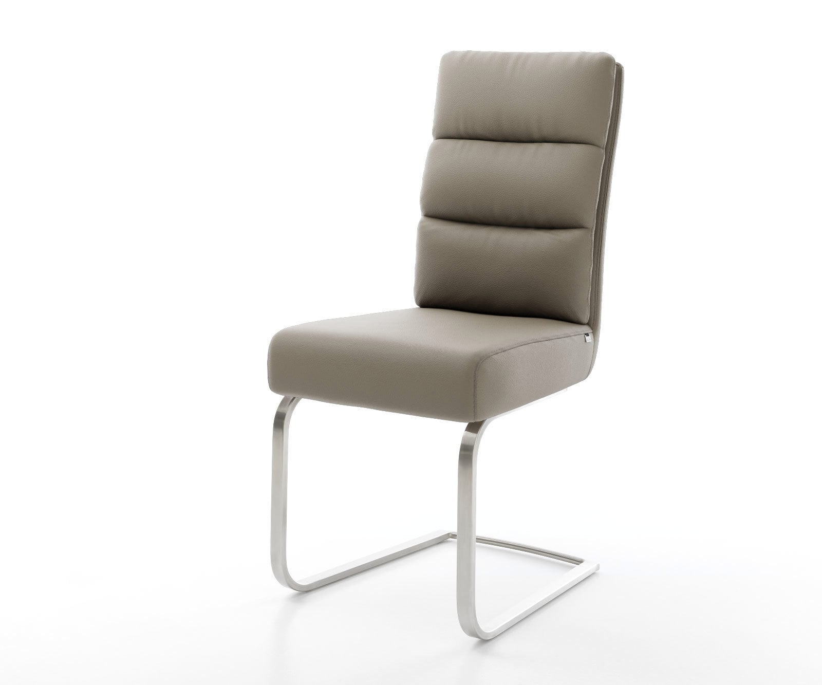 Freischwinger Pela-Flex Echt-Leder Schlamm Freischwinger flach Edelstahl Ta günstig online kaufen