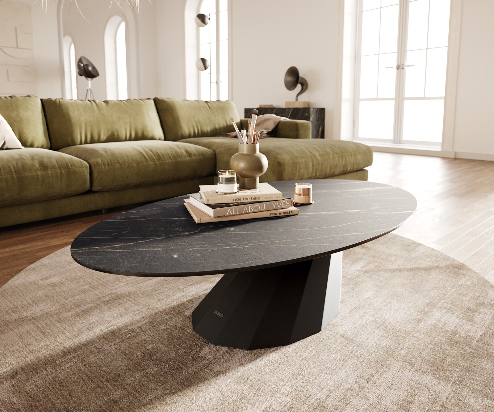 Couchtisch Edge Keramik Oval 5