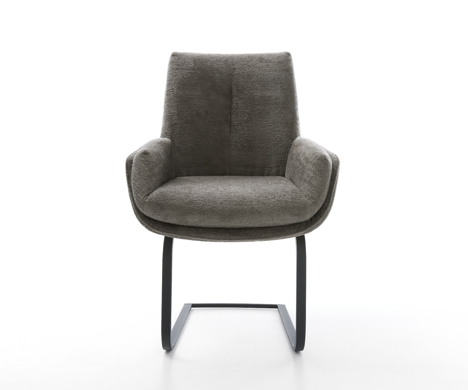Freischwinger Clea-Flex Bouclé Soft Schlamm Freischwinger flach Schwarz 2