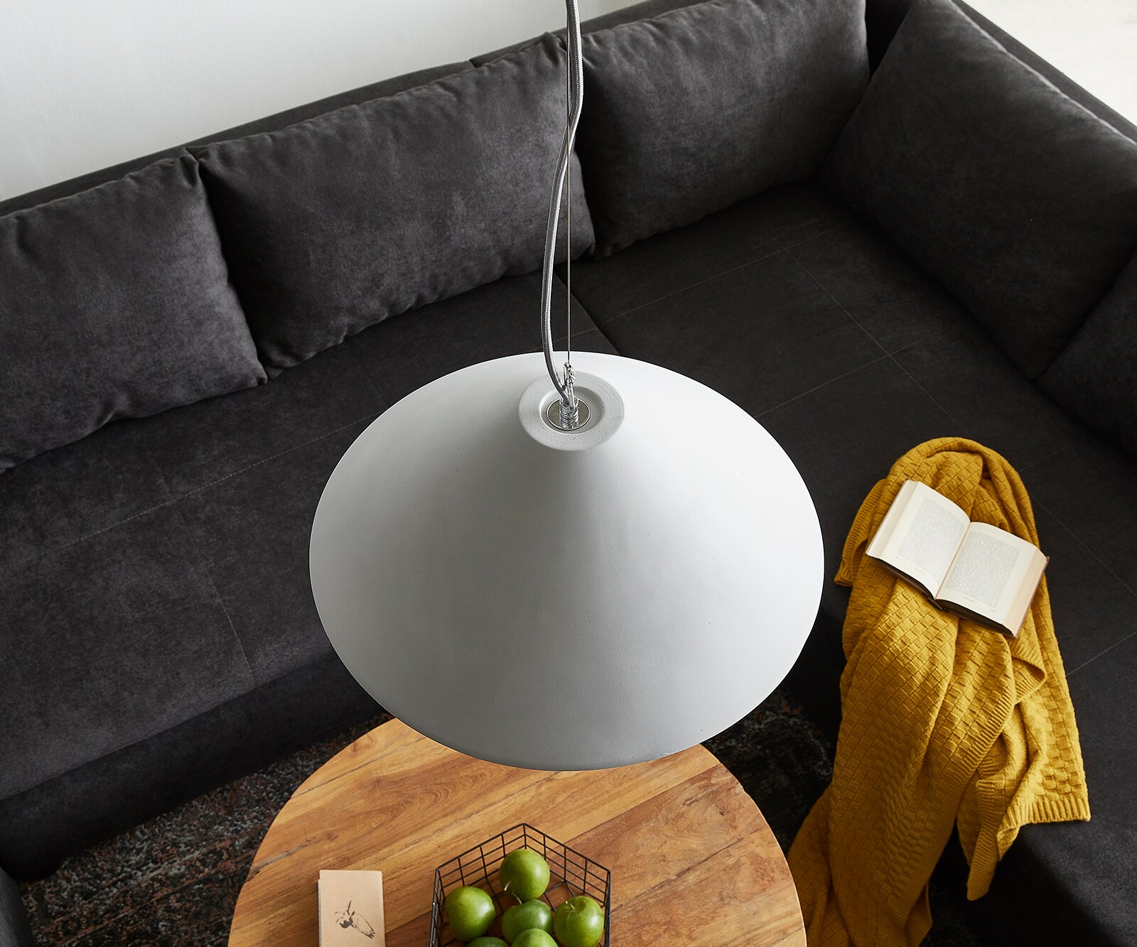 Pendelleuchte Fatua 40 cm Beton 60 W Pendelleuchte Hängeleuchte 4