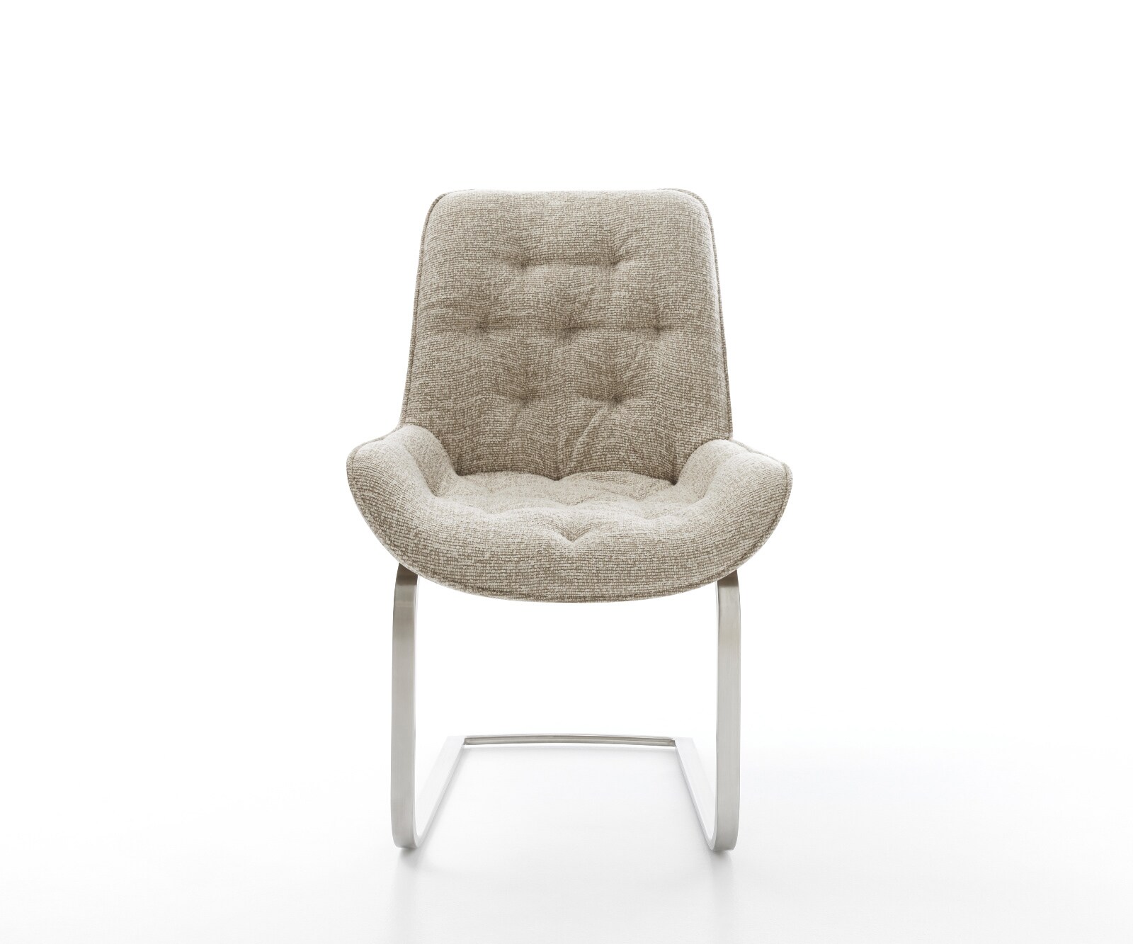 Freischwinger Taimi-Flex Webstoff Soft Beige Freischwinger flach Edelstahl 1