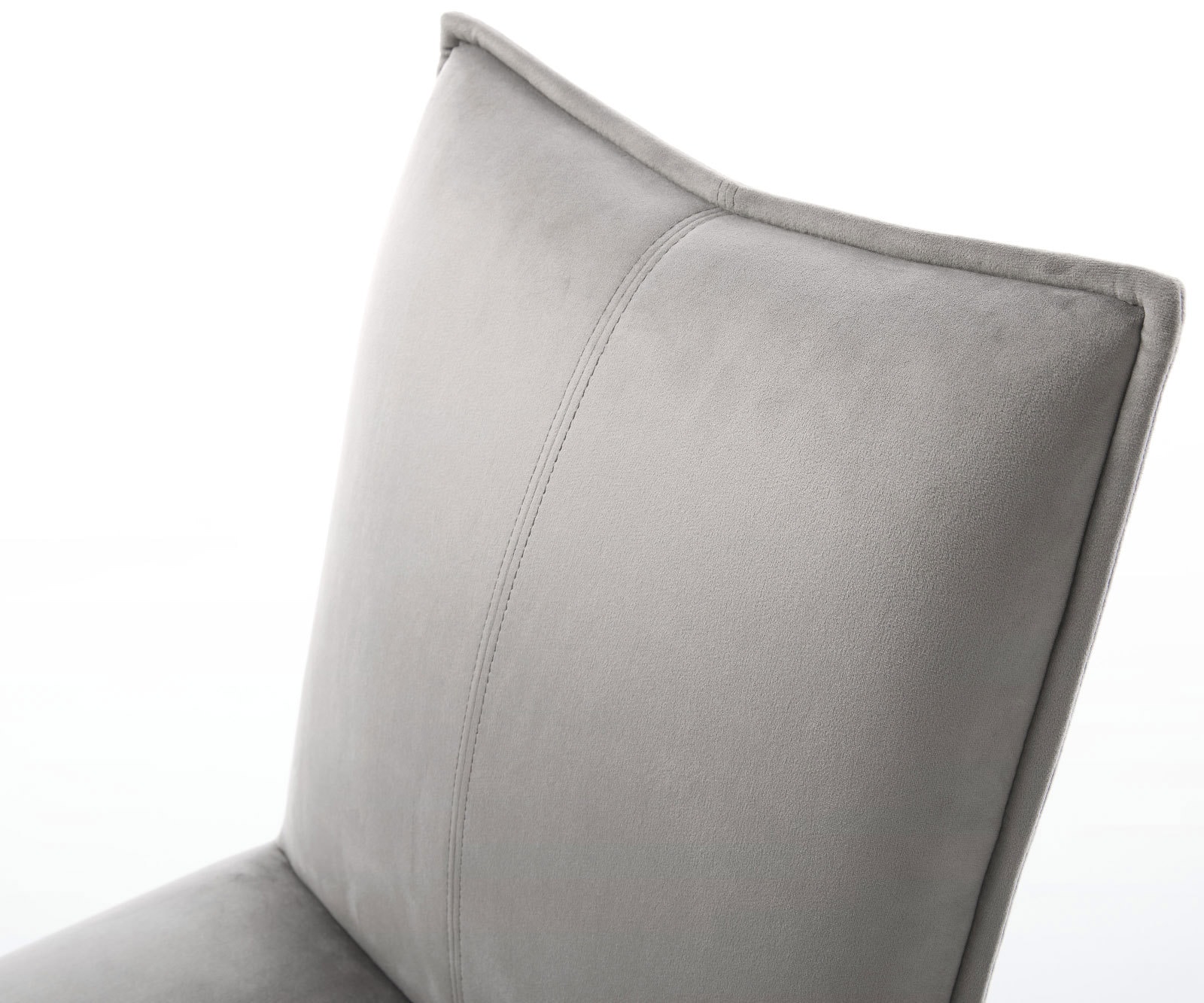 Drehstuhl Lelio-Flex Samt Grau Kreuzgestell breit Edelstahl 360° drehbar Wippfunktion Taschenfederkern 3 Drehstuhl Lelio-Flex Samt Grau Kreuzgestell breit Edelstahl 360° drehbar Wippfunktion Taschenfederkern 3