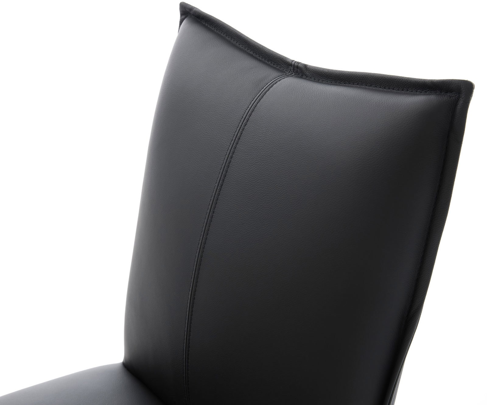 Drehstuhl Lelio-Flex Echt-Leder Schwarz Kreuzgestell breit Schwarz 360° drehbar Wippfunktion Taschenfederkern 3 Drehstuhl Lelio-Flex Echt-Leder Schwarz Kreuzgestell breit Schwarz 360° drehbar Wippfunktion Taschenfederkern 3