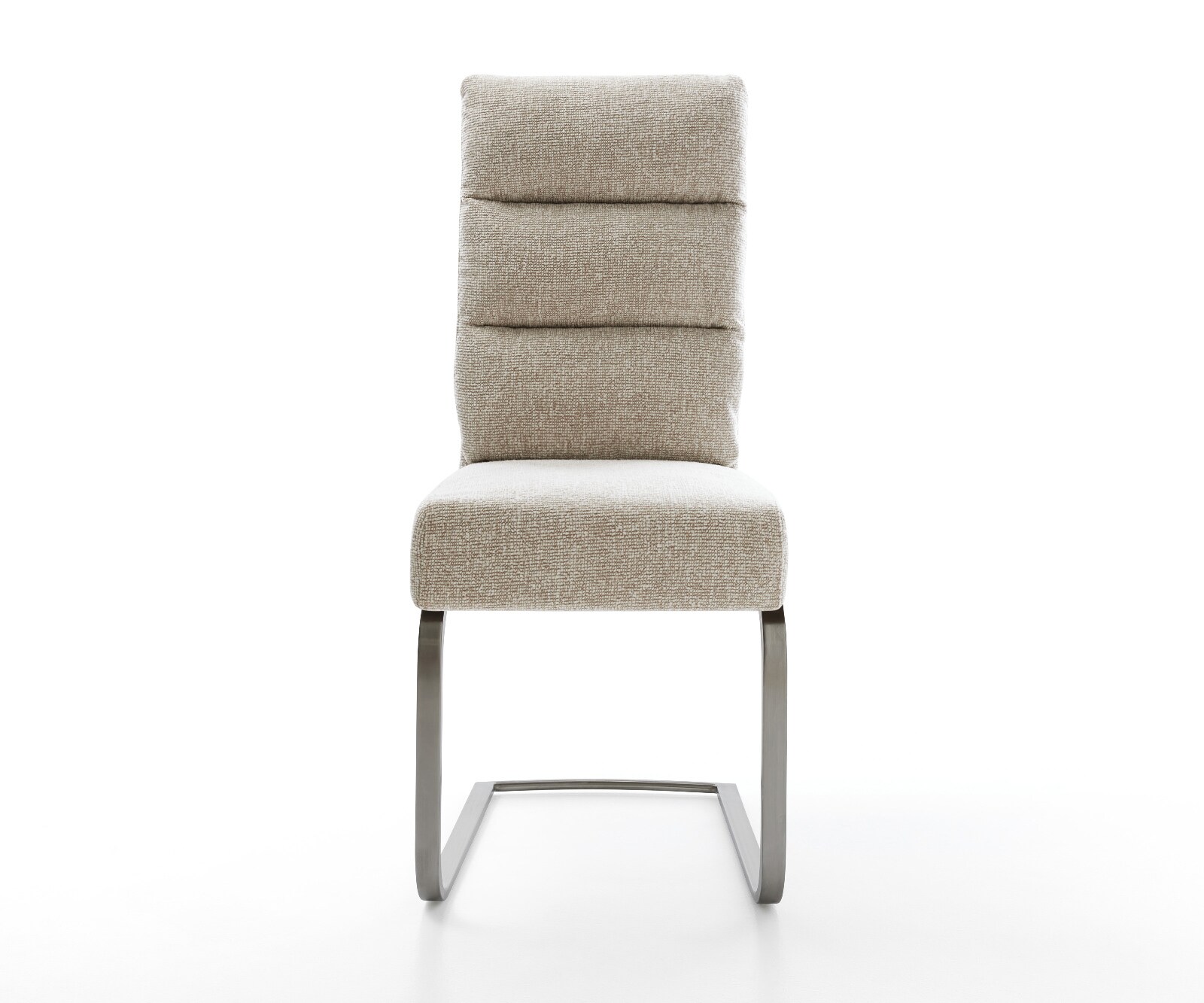 Freischwinger Pela-Flex Webstoff Soft Beige Freischwinger flach Graphit Taschenfederkern 2