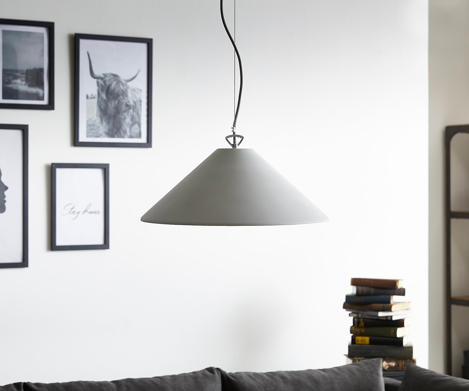 Pendelleuchte Fatua 40 cm Beton 60 W Pendelleuchte Hängeleuchte Pendelleuchte Fatua 40 cm Beton 60 W Pendelleuchte Hängeleuchte